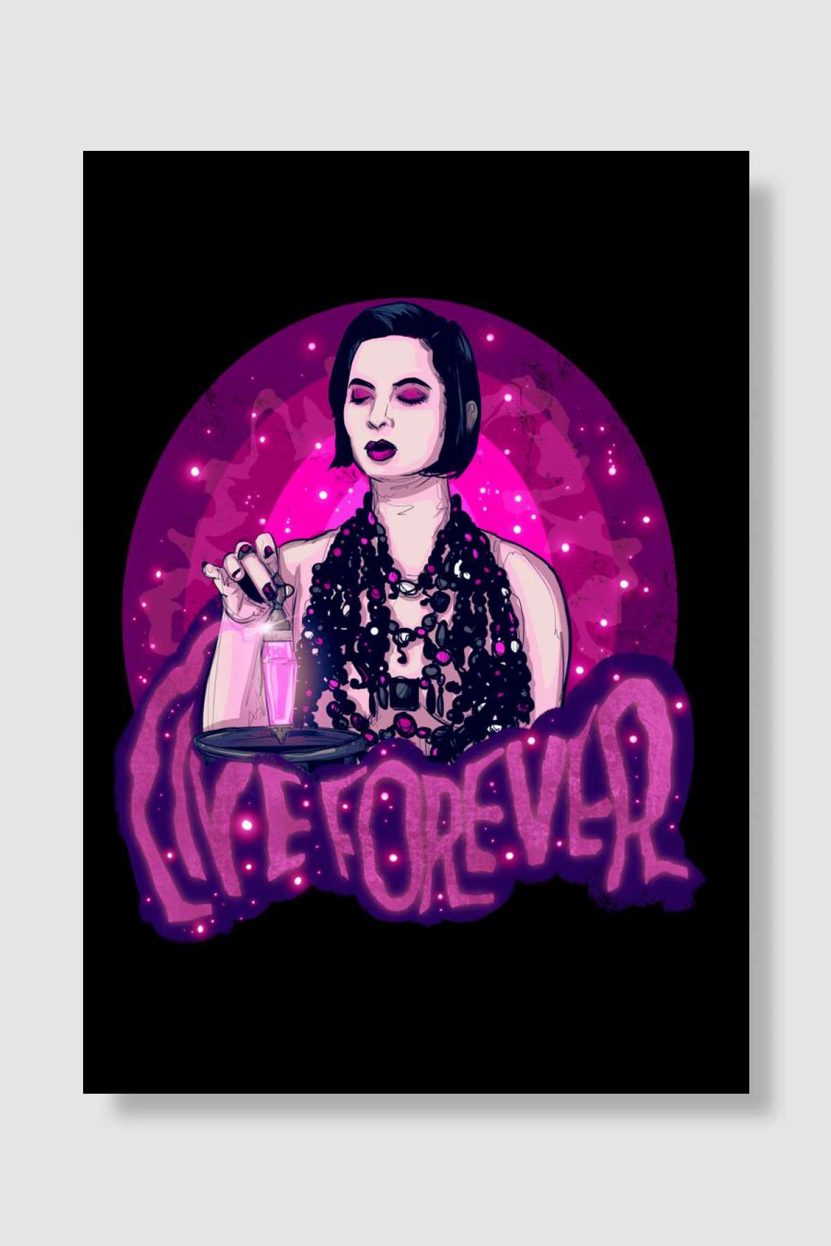 Live Forever Müzik Poster Çerçevesiz Yüksek Kalite Müzik Afiş Duvar Poster