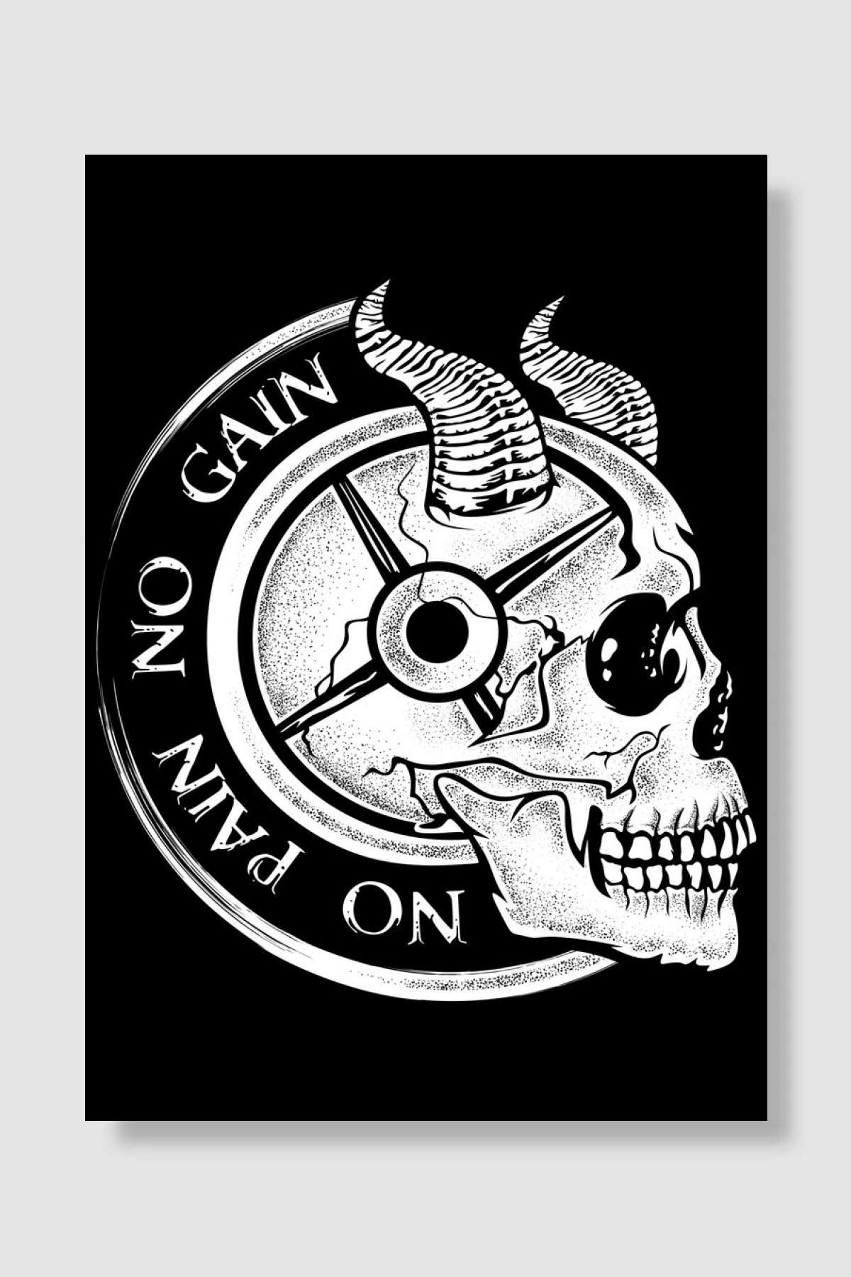 No Pain No Gain V1 Müzik Poster Çerçevesiz Yüksek Kalite Müzik Afiş Duvar Poster