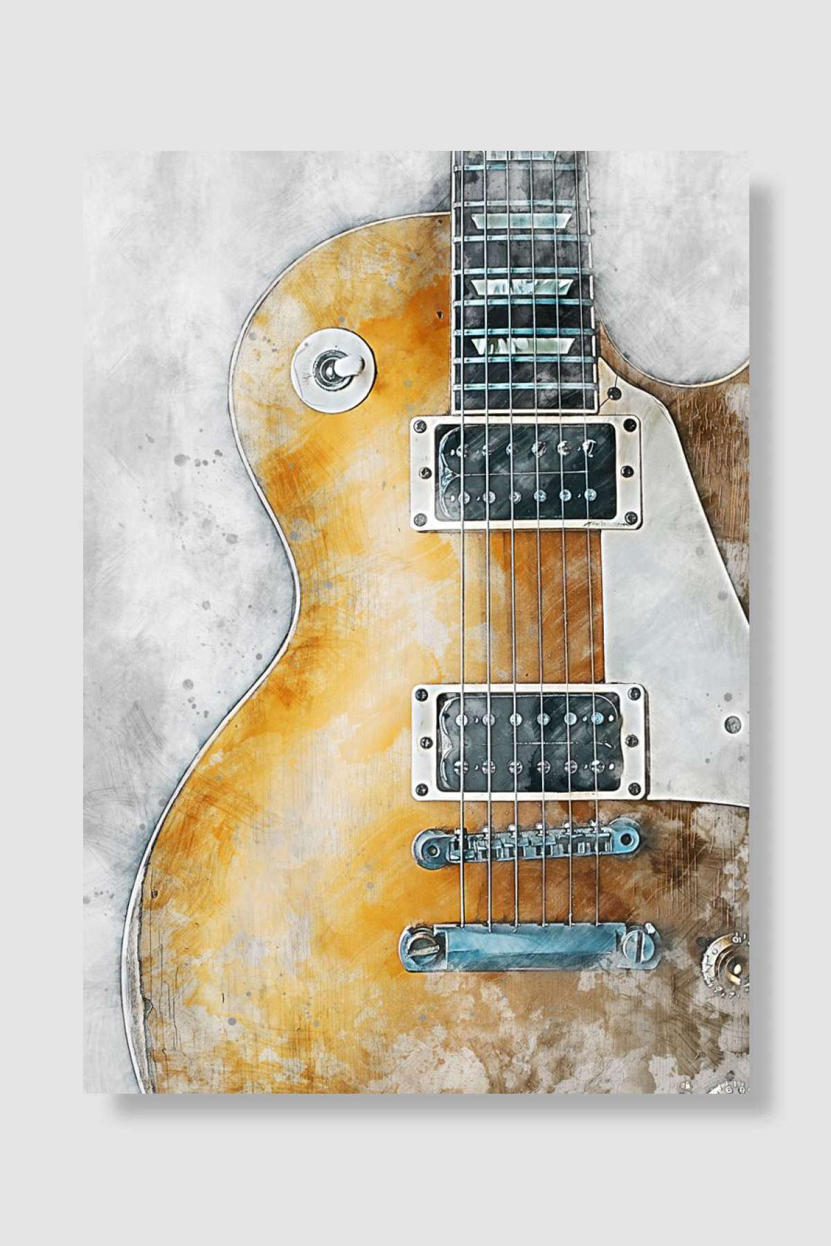 Electric guitar 10 Müzik Poster Çerçevesiz Yüksek Kalite Müzik Afiş Duvar Poster