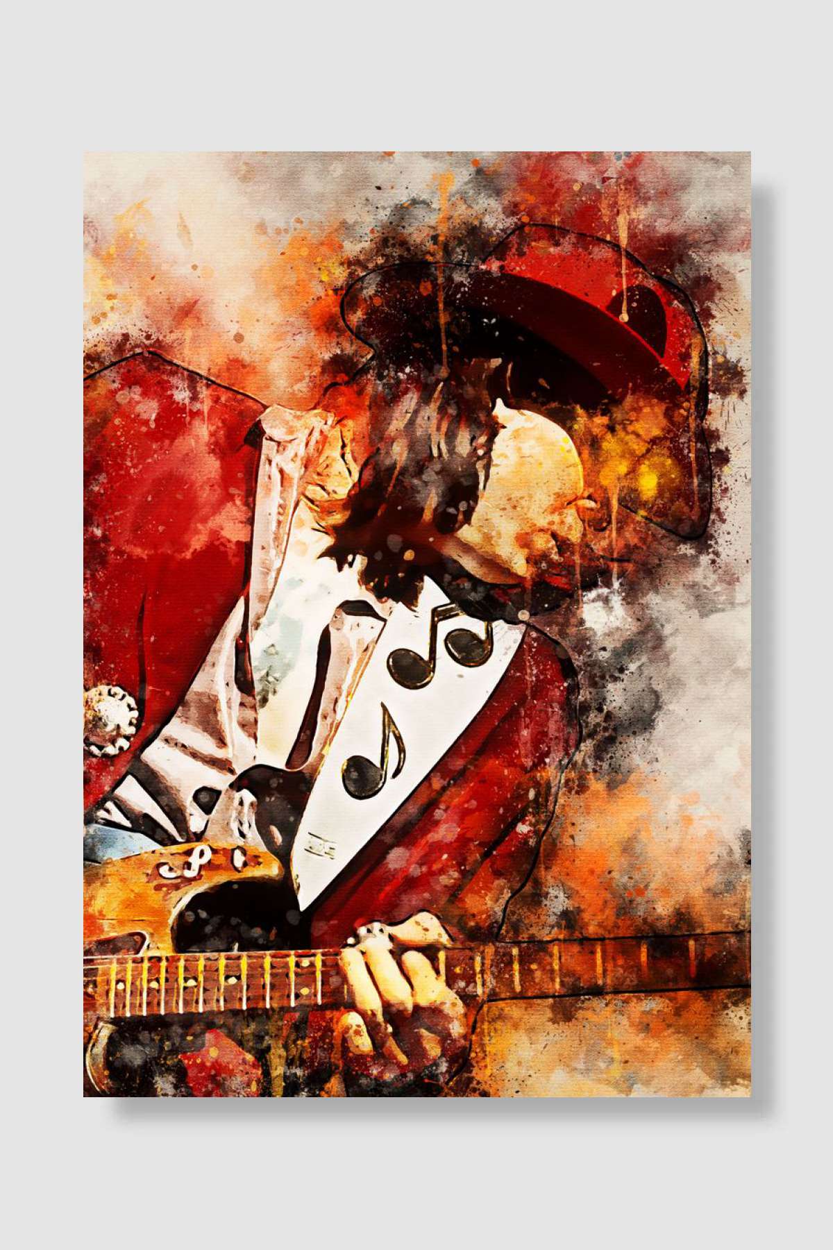 Stevie Ray Vaughan Müzik Poster Çerçevesiz Yüksek Kalite Müzik Afiş Duvar Poster