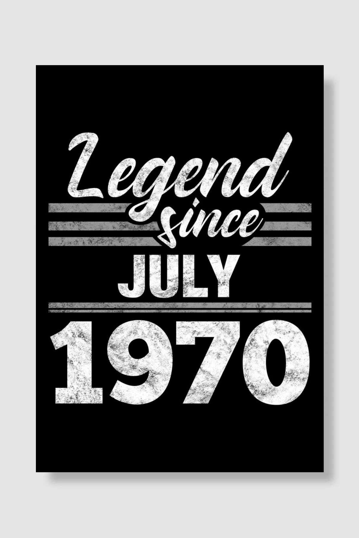 Legend Since July 1970 Müzik Poster Çerçevesiz Yüksek Kalite Müzik Afiş Duvar Poster