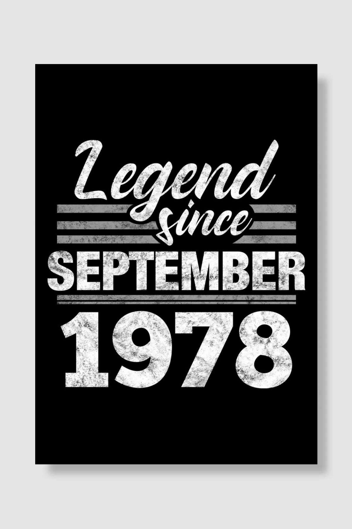 Legend Since September 197 Müzik Poster Çerçevesiz Yüksek Kalite Müzik Afiş Duvar Poster