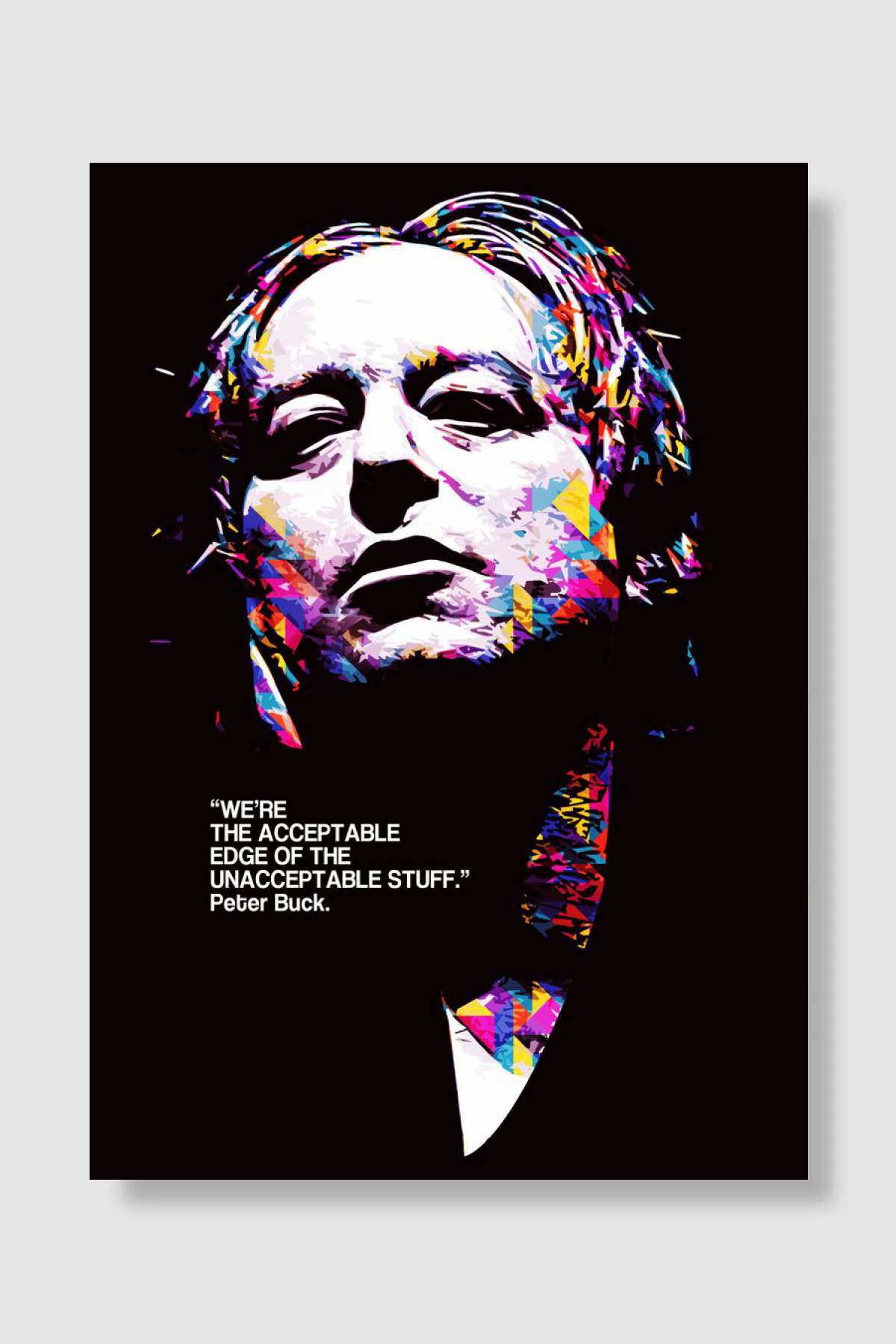PETER BUCK QUOTE Müzik Poster Çerçevesiz Yüksek Kalite Müzik Afiş Duvar Poster