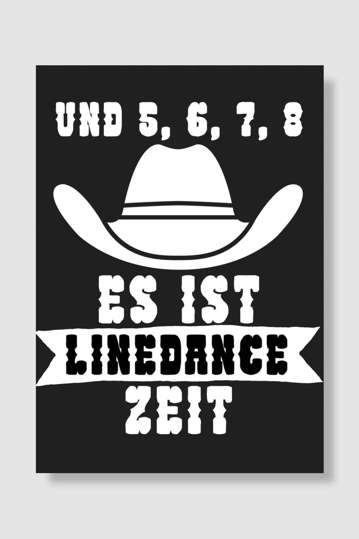 Linedance zeit Müzik Poster Çerçevesiz Yüksek Kalite Müzik Afiş Duvar Poster