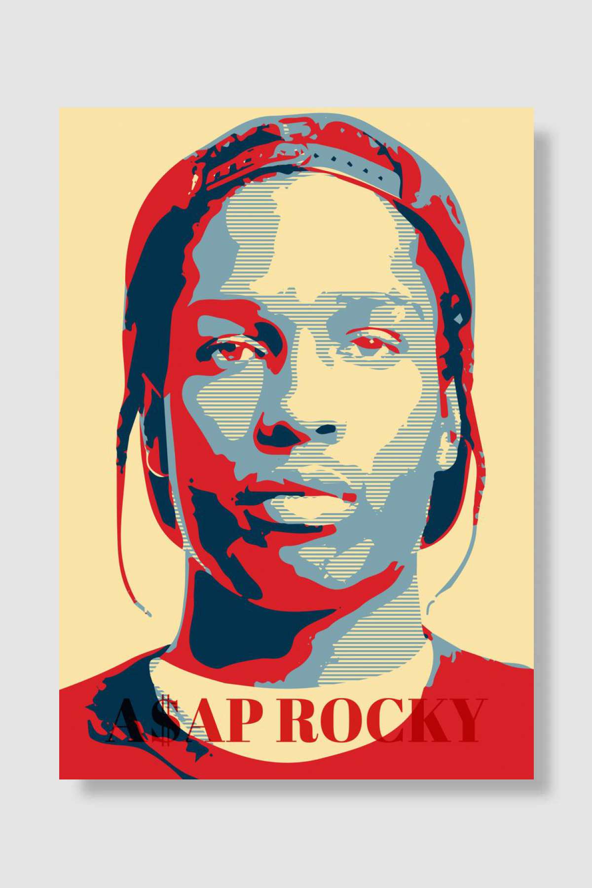 Asap Rocky Müzik Poster Çerçevesiz Yüksek Kalite Müzik Afiş Duvar Poster