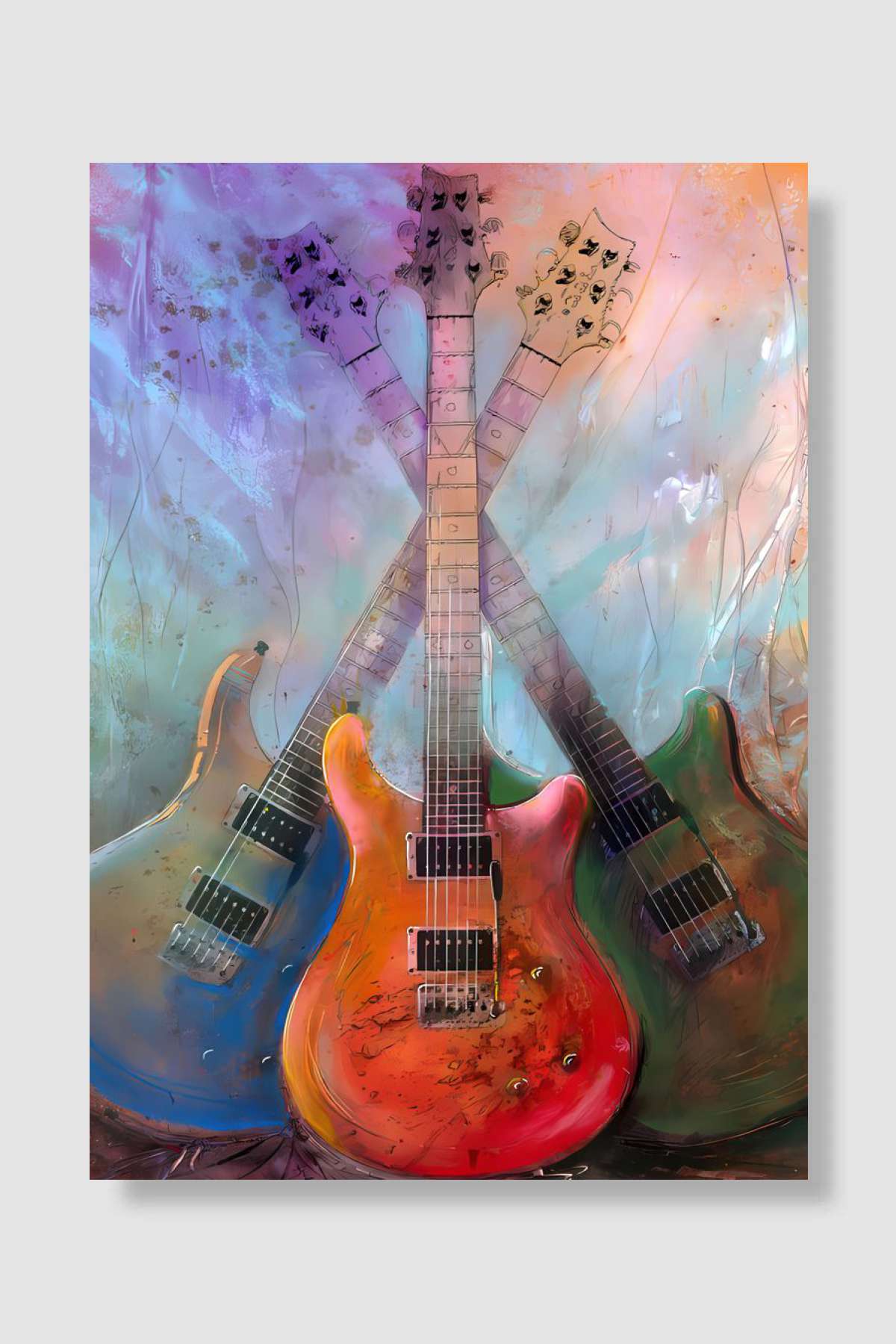 Three Amigos Müzik Poster Çerçevesiz Yüksek Kalite Müzik Afiş Duvar Poster