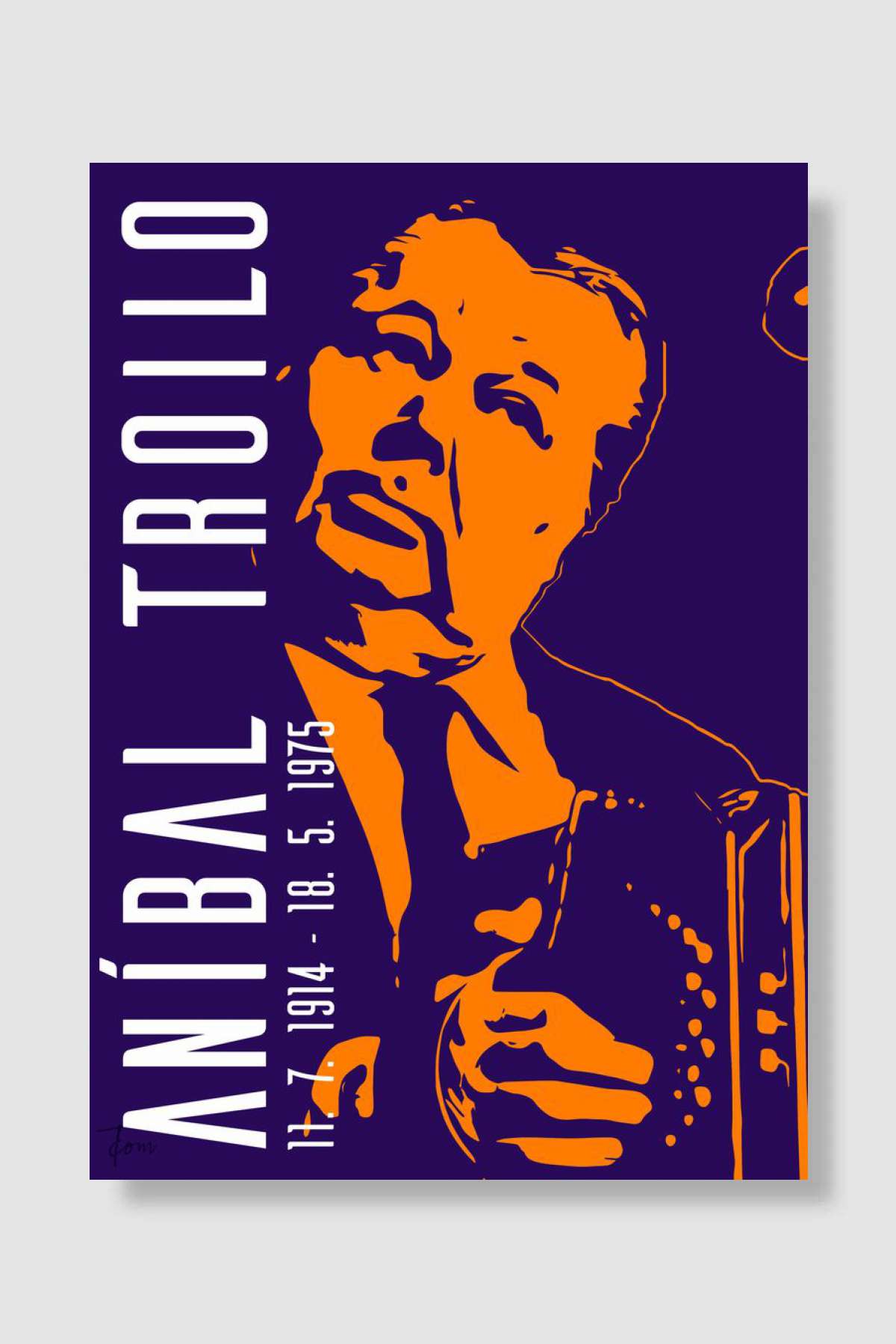 Anibal Troilo Müzik Poster Çerçevesiz Yüksek Kalite Müzik Afiş Duvar Poster