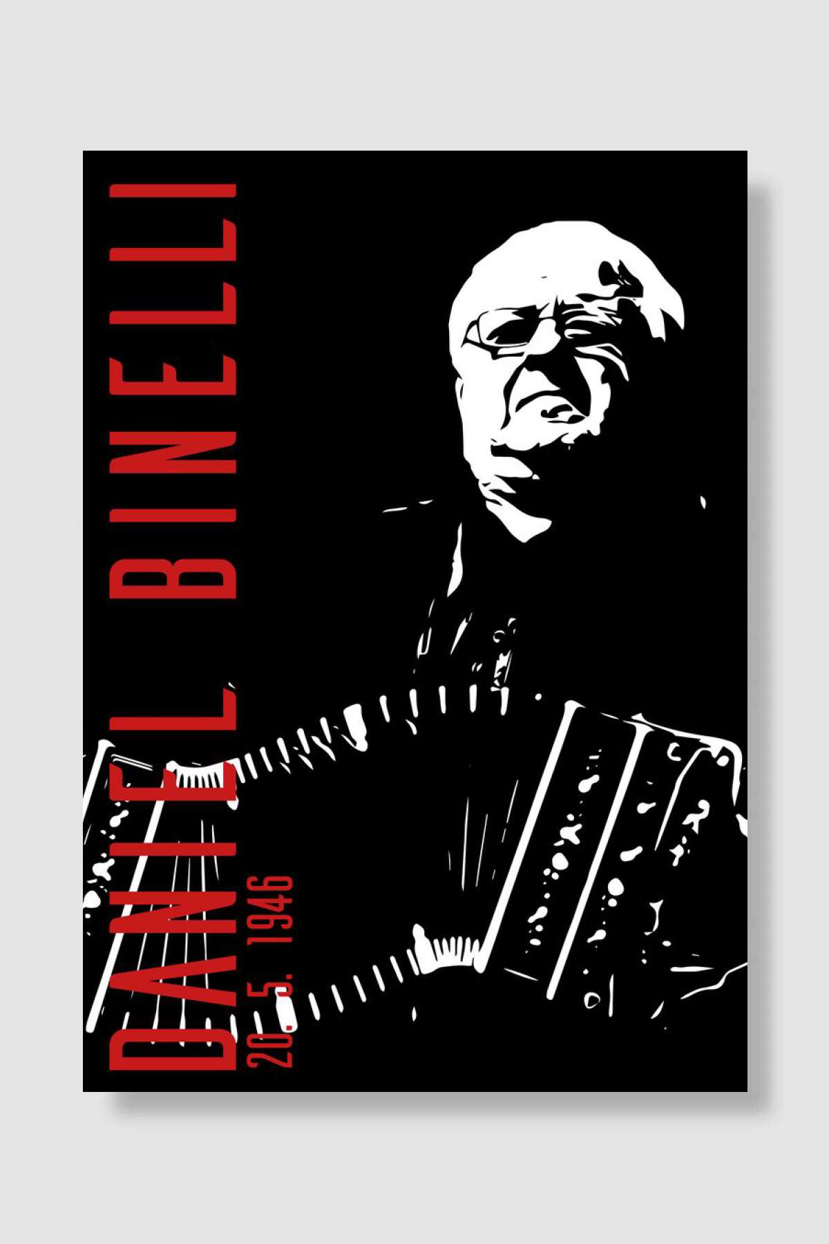 Daniel Binelli Müzik Poster Çerçevesiz Yüksek Kalite Müzik Afiş Duvar Poster