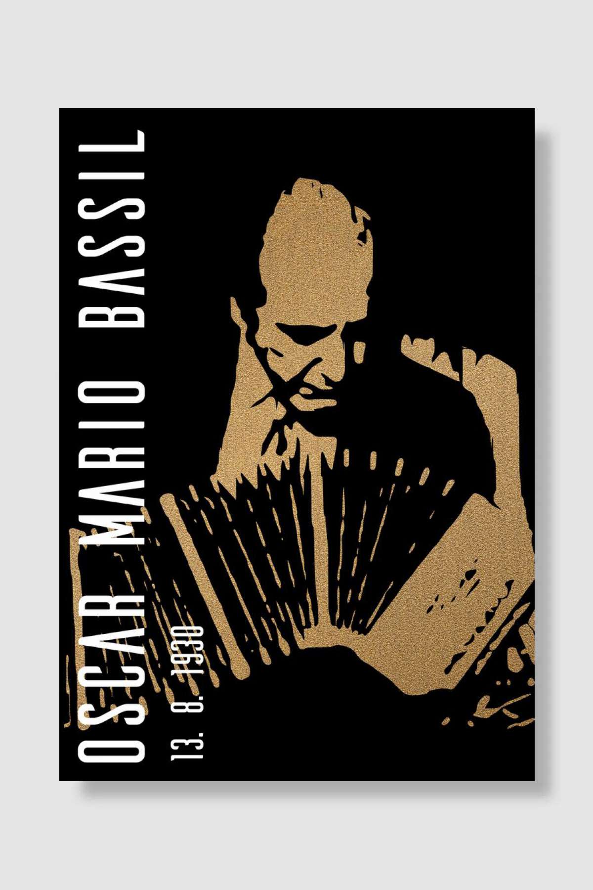 Oscar Mario Bassil Müzik Poster Çerçevesiz Yüksek Kalite Müzik Afiş Duvar Poster