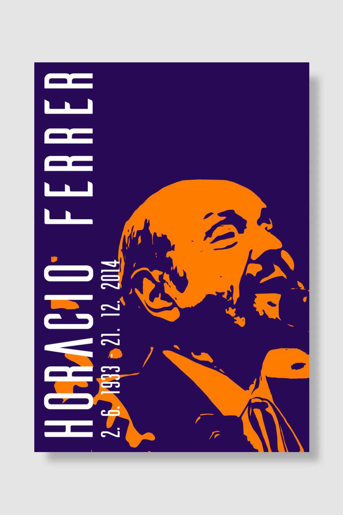 Horacio Ferrer Müzik Poster Çerçevesiz Yüksek Kalite Müzik Afiş Duvar Poster