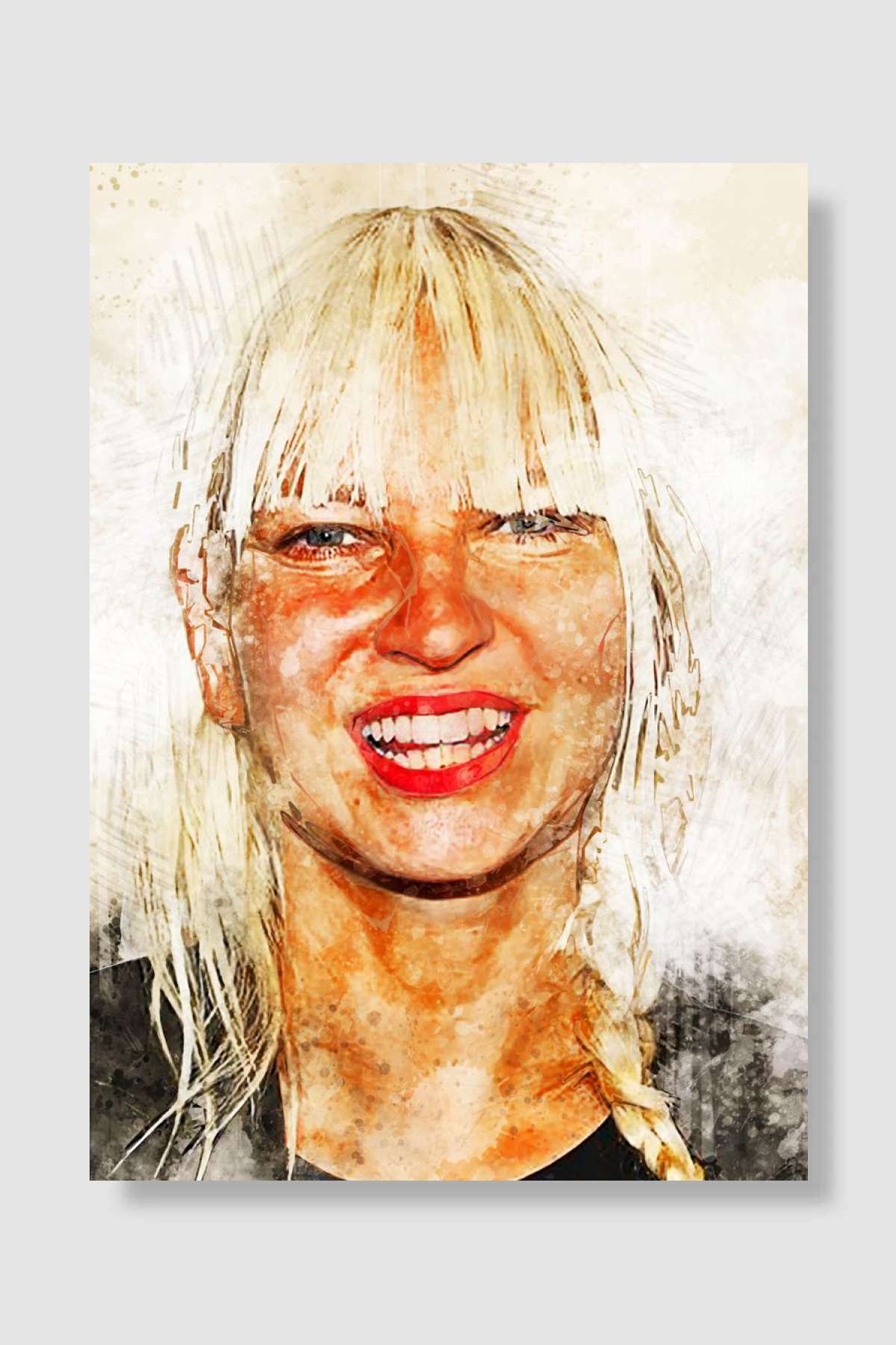 Sia Müzik Poster Çerçevesiz Yüksek Kalite Müzik Afiş Duvar Poster