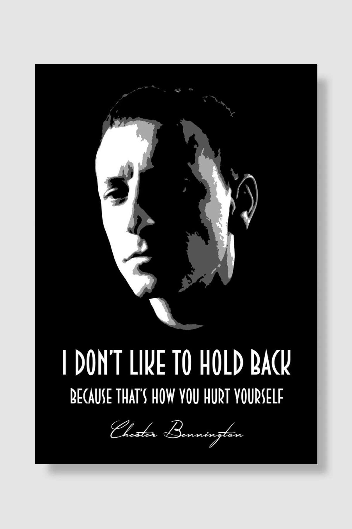 Chester Bennington v1.0 Müzik Poster Çerçevesiz Yüksek Kalite Müzik Afiş Duvar Poster