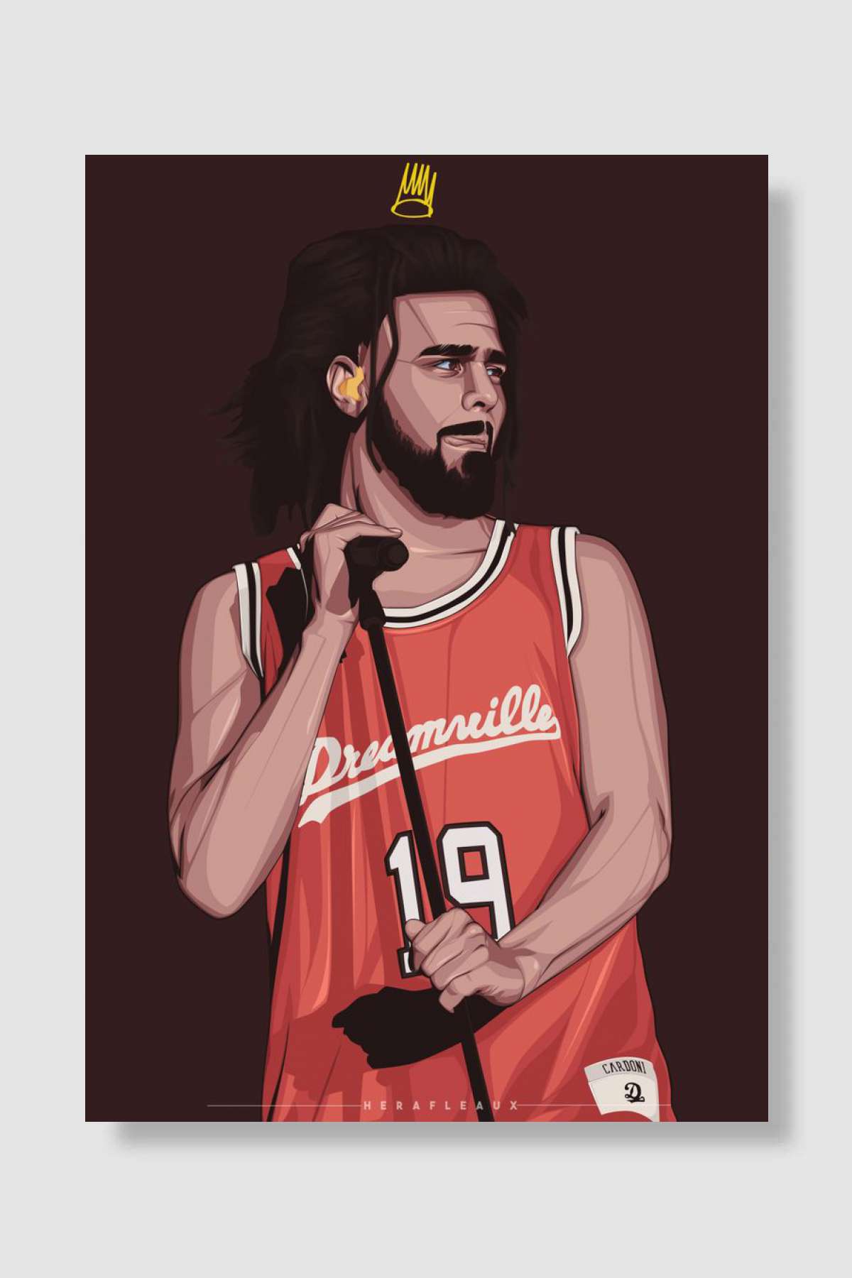 Cole World Müzik Poster Çerçevesiz Yüksek Kalite Müzik Afiş Duvar Poster