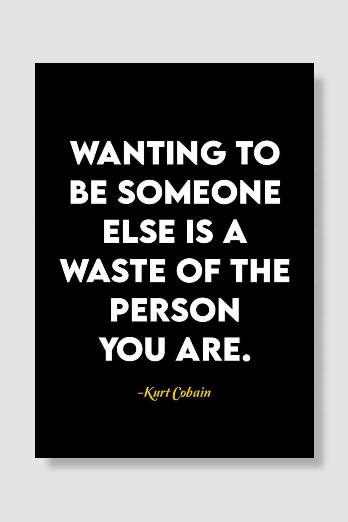 Kurt Cobain Müzik Poster Çerçevesiz Yüksek Kalite Müzik Afiş Duvar Poster