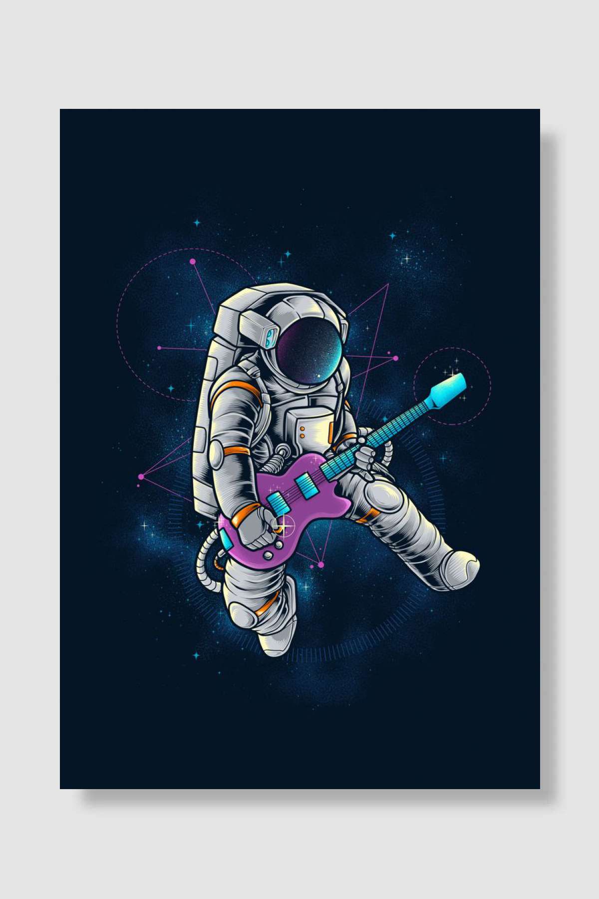 Space Rocker Müzik Poster Çerçevesiz Yüksek Kalite Müzik Afiş Duvar Poster