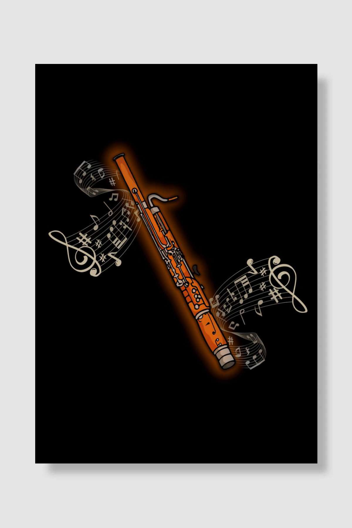 Bassoon Player Gift Jazz Müzik Poster Çerçevesiz Yüksek Kalite Müzik Afiş Duvar Poster