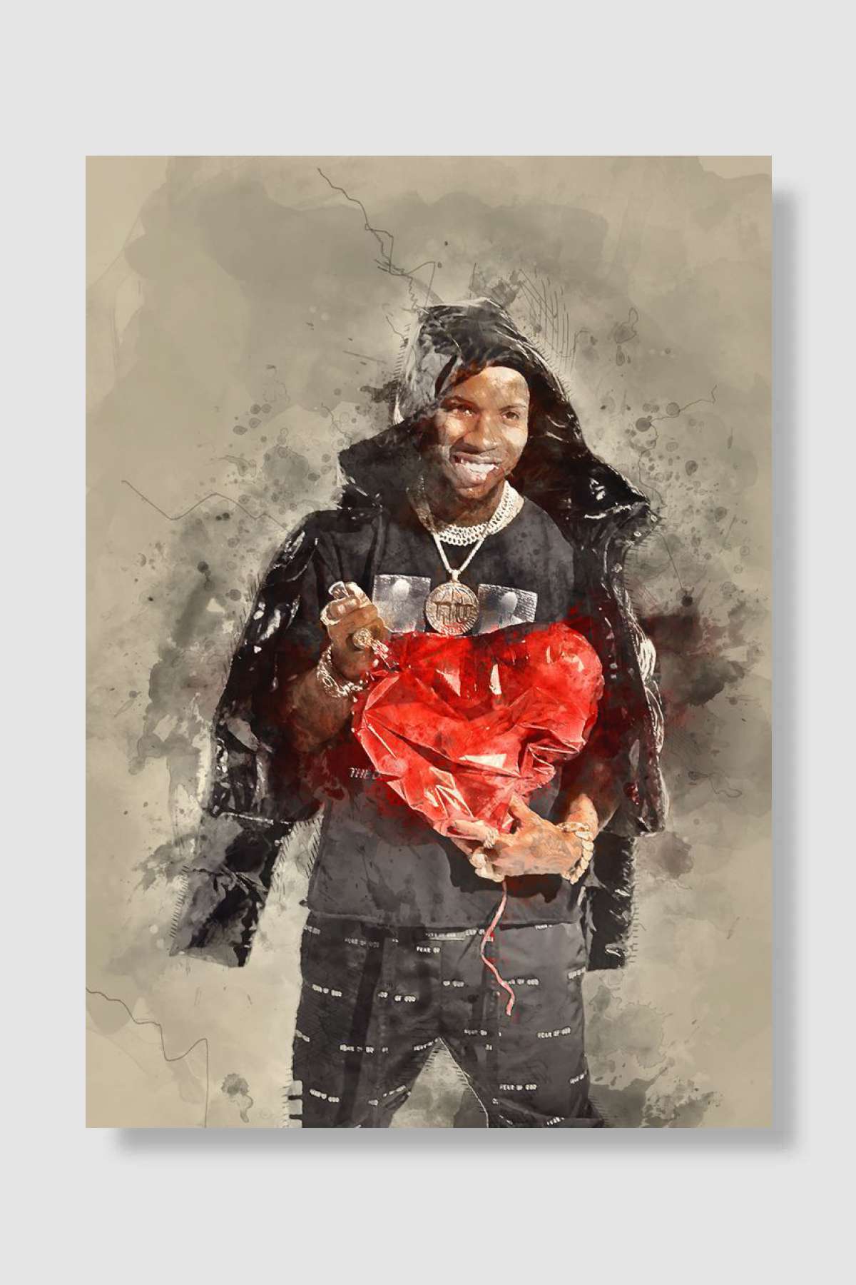 Tory Lanez Müzik Poster Çerçevesiz Yüksek Kalite Müzik Afiş Duvar Poster