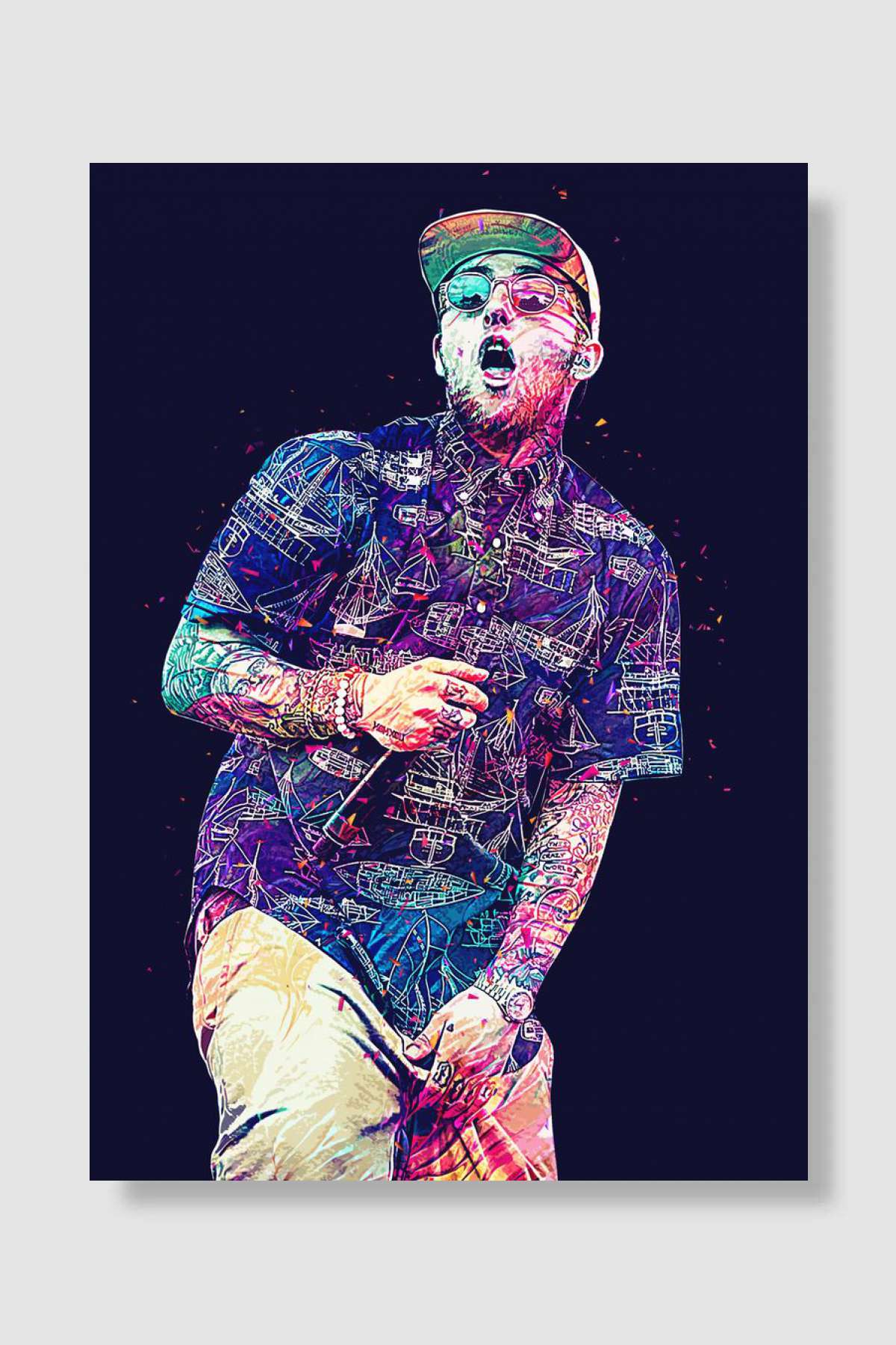Mac Miller Müzik Poster Çerçevesiz Yüksek Kalite Müzik Afiş Duvar Poster