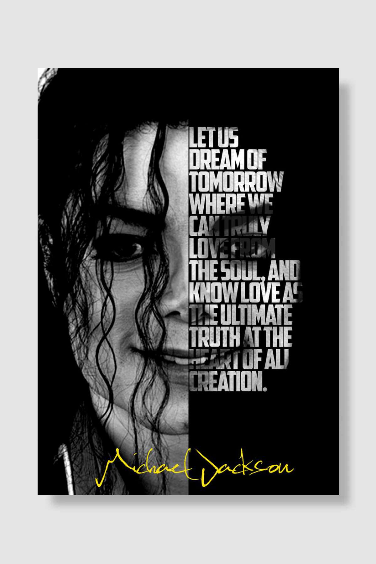 Michael Jackson Müzik Poster Çerçevesiz Yüksek Kalite Müzik Afiş Duvar Poster