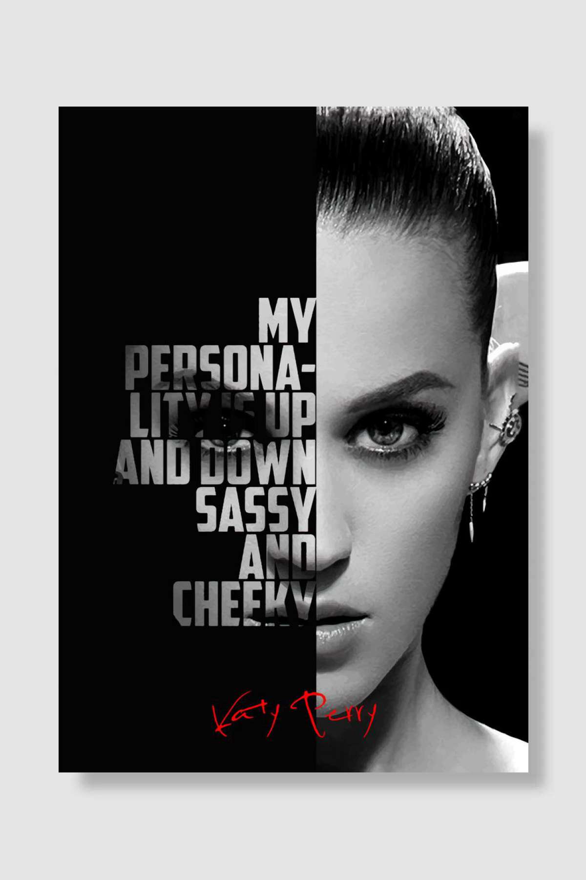 Katy Perry Müzik Poster Çerçevesiz Yüksek Kalite Müzik Afiş Duvar Poster - En İyi Fiyatlarla