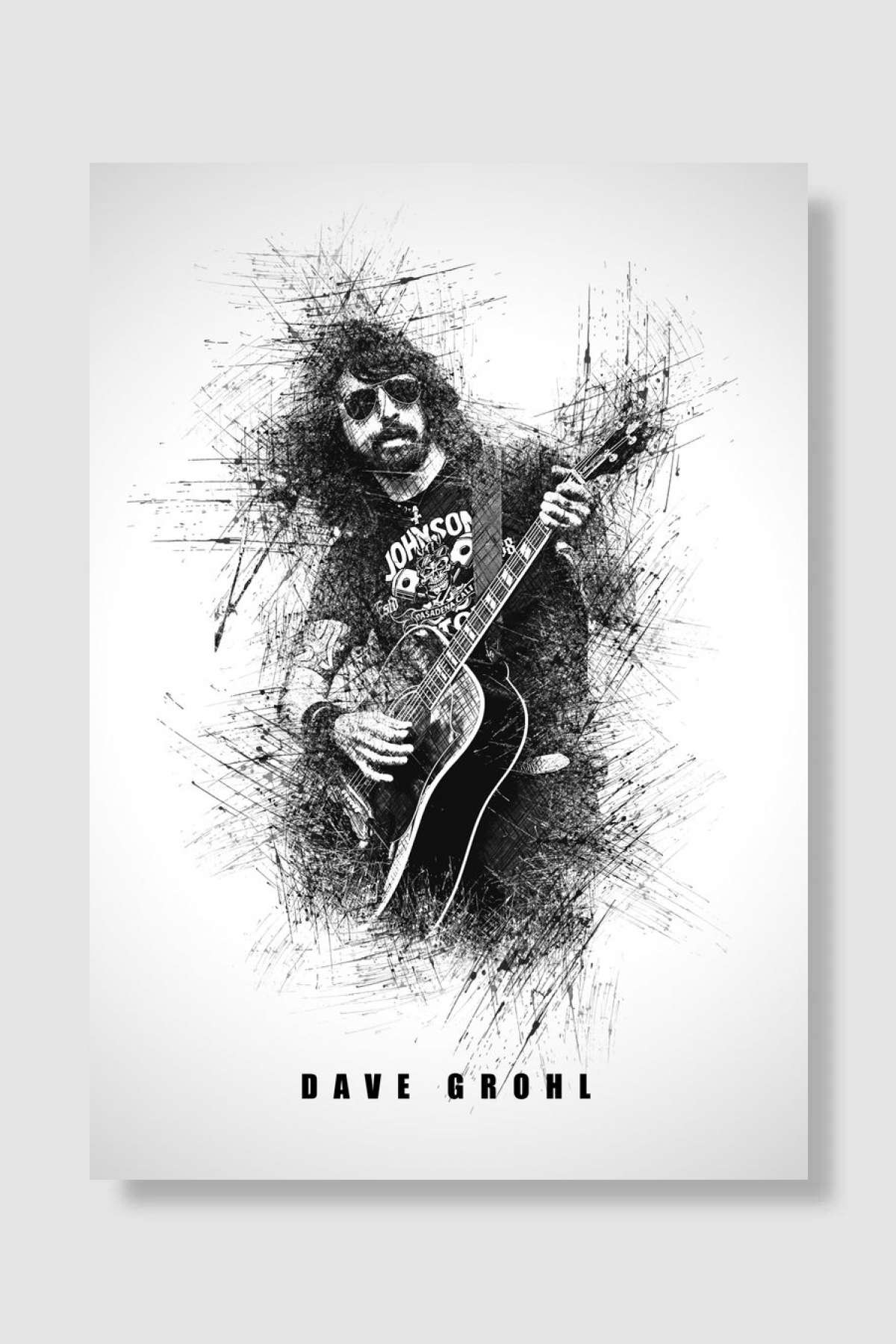 Dave Grohl Müzik Poster Çerçevesiz Yüksek Kalite Müzik Afiş Duvar Poster