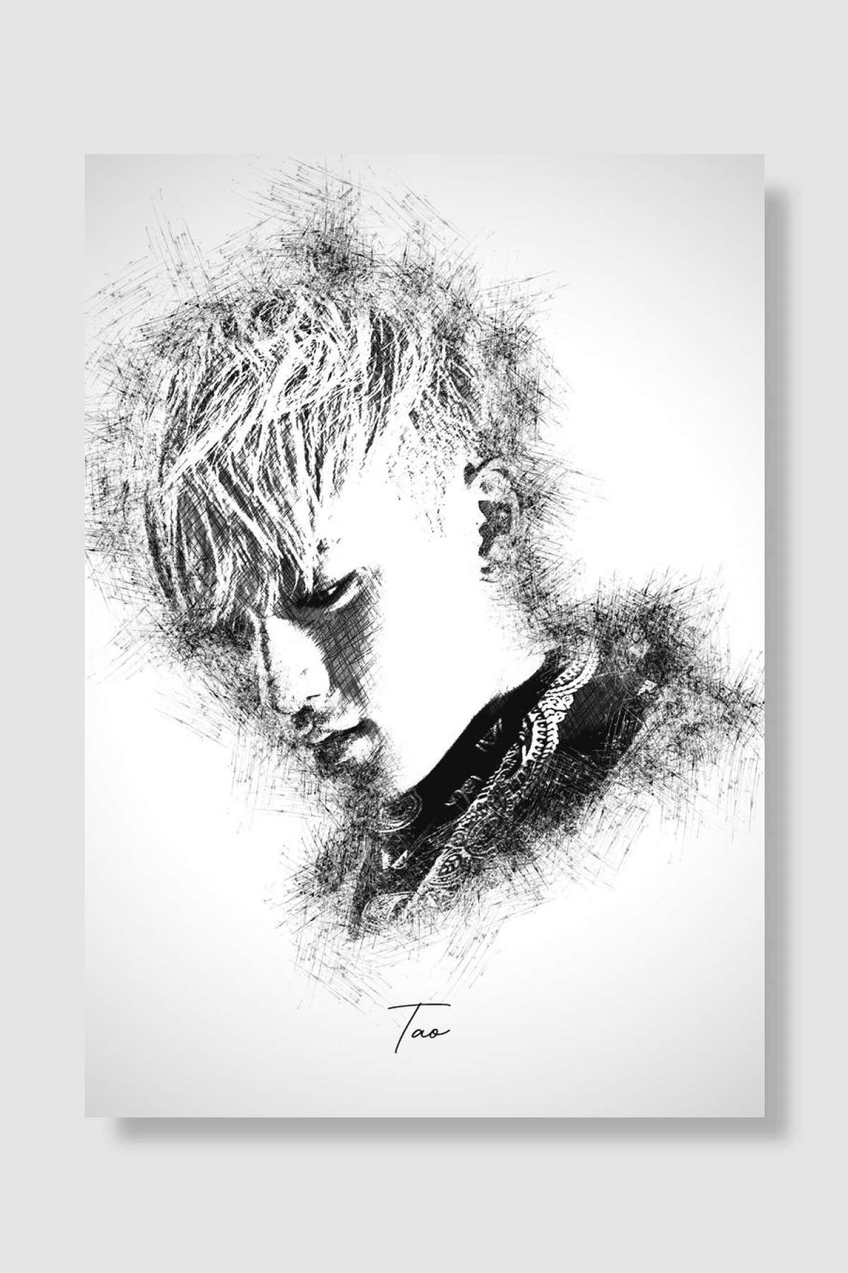 TAO EXO Müzik Poster Çerçevesiz Yüksek Kalite Müzik Afiş Duvar Poster