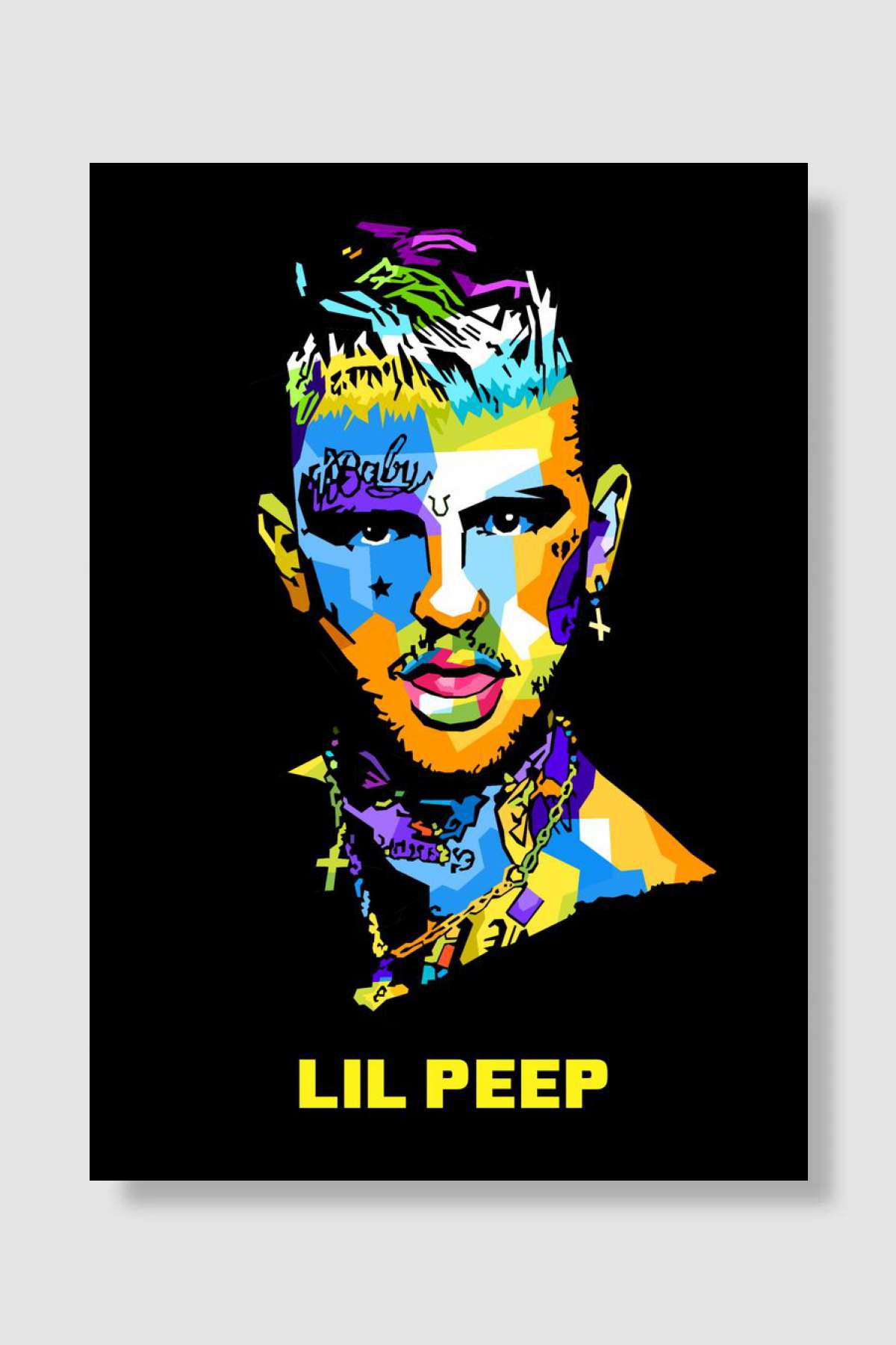 lil peep Müzik Poster Çerçevesiz Yüksek Kalite Müzik Afiş Duvar Poster