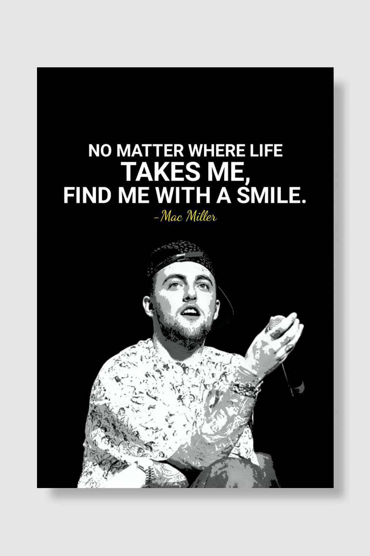 quotes mac miller 2 Müzik Poster Çerçevesiz Yüksek Kalite Müzik Afiş Duvar Poster