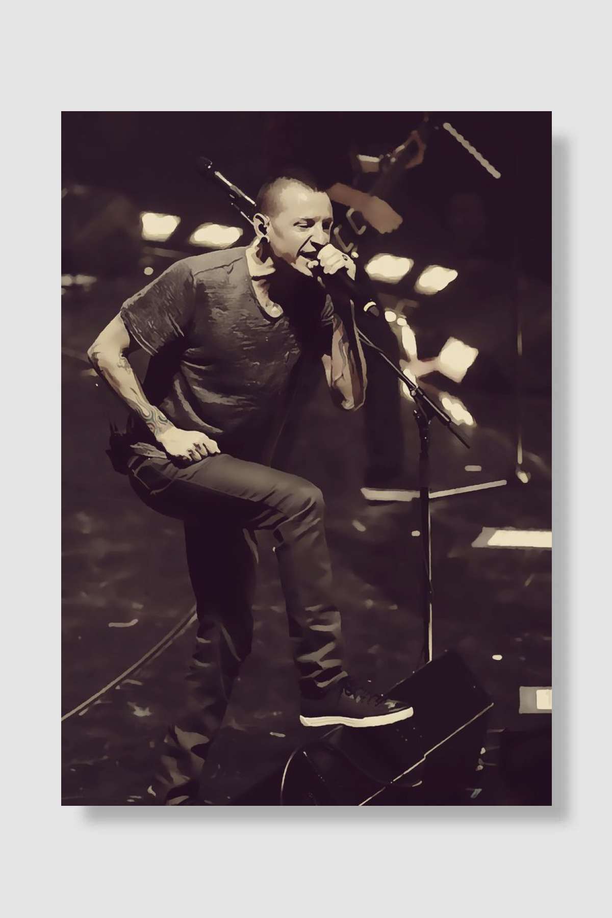 Linkin Park 554 Müzik Poster Çerçevesiz Yüksek Kalite Müzik Afiş Duvar Poster