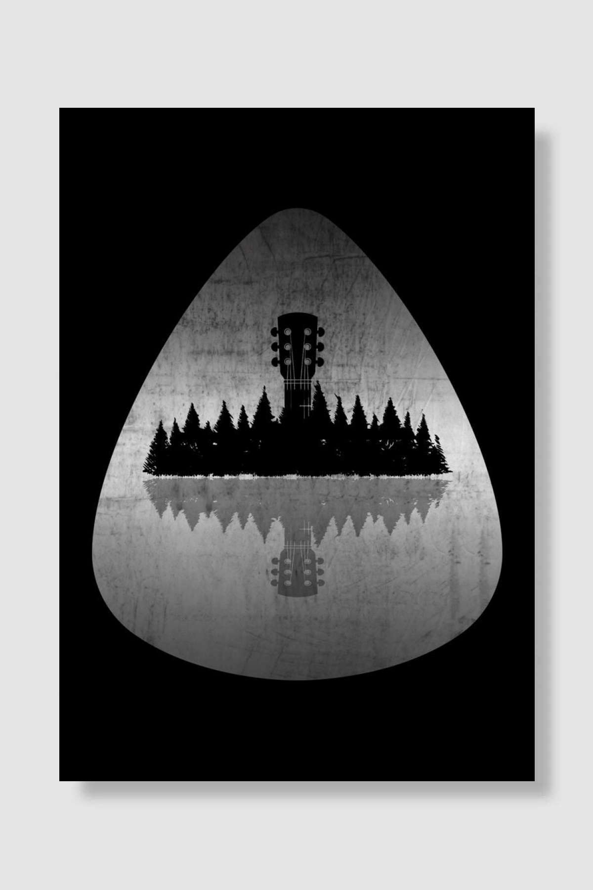 Nature Guitar Pick Müzik Poster Çerçevesiz Yüksek Kalite Müzik Afiş Duvar Poster
