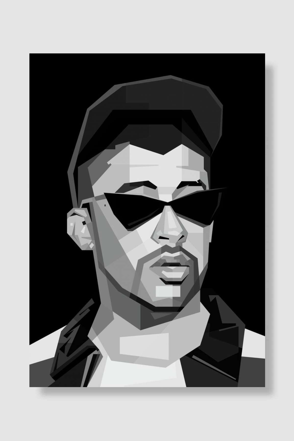 Bad Bunny Bw Müzik Poster Çerçevesiz Yüksek Kalite Müzik Afiş Duvar Poster