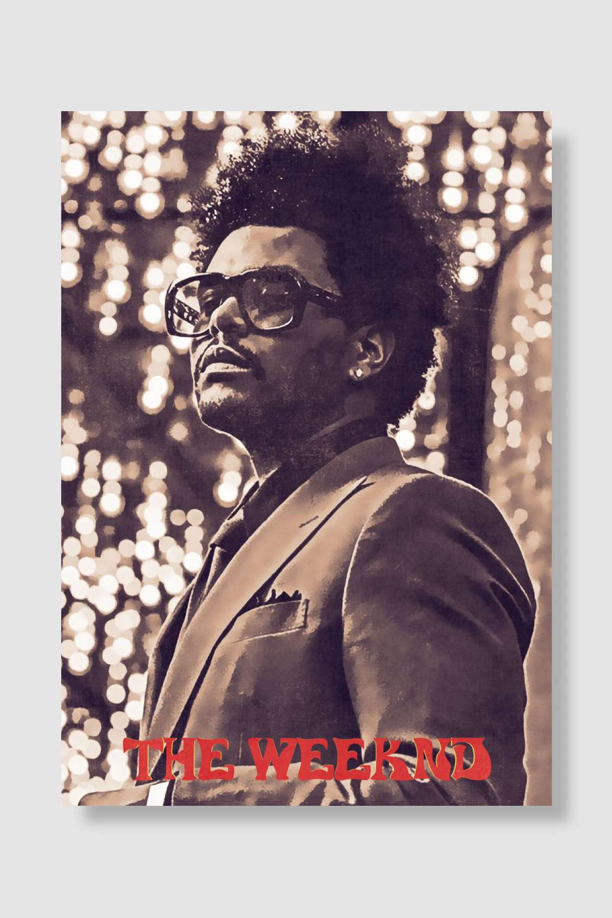The Weeknd Müzik Poster Çerçevesiz Yüksek Kalite Müzik Afiş Duvar Poster