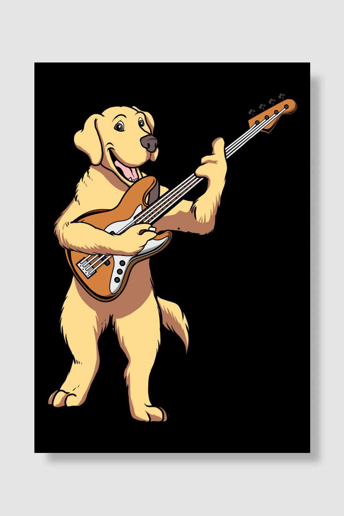 Bass Guitar Player Bassist Müzik Poster Çerçevesiz Yüksek Kalite Müzik Afiş Duvar Poster