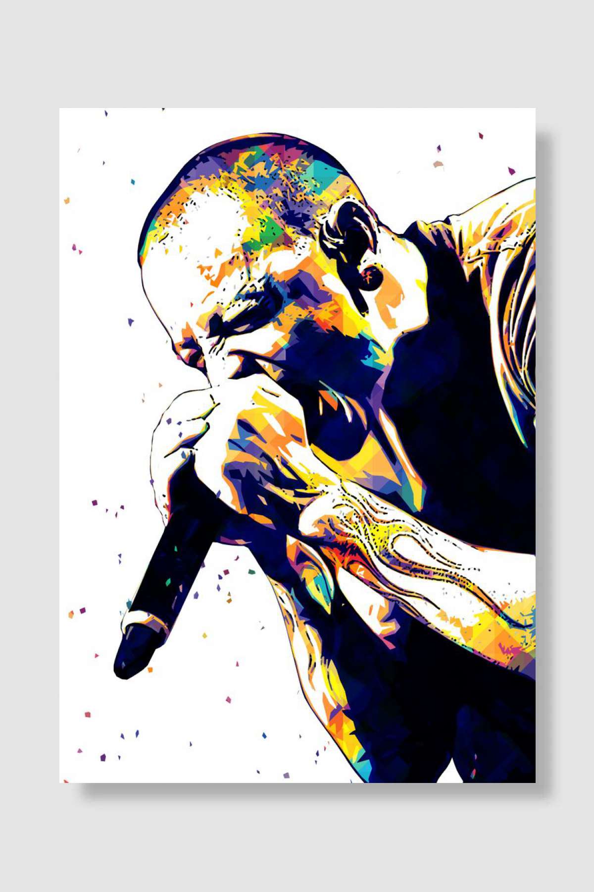 Chester Bennington Müzik Poster Çerçevesiz Yüksek Kalite Müzik Afiş Duvar Poster