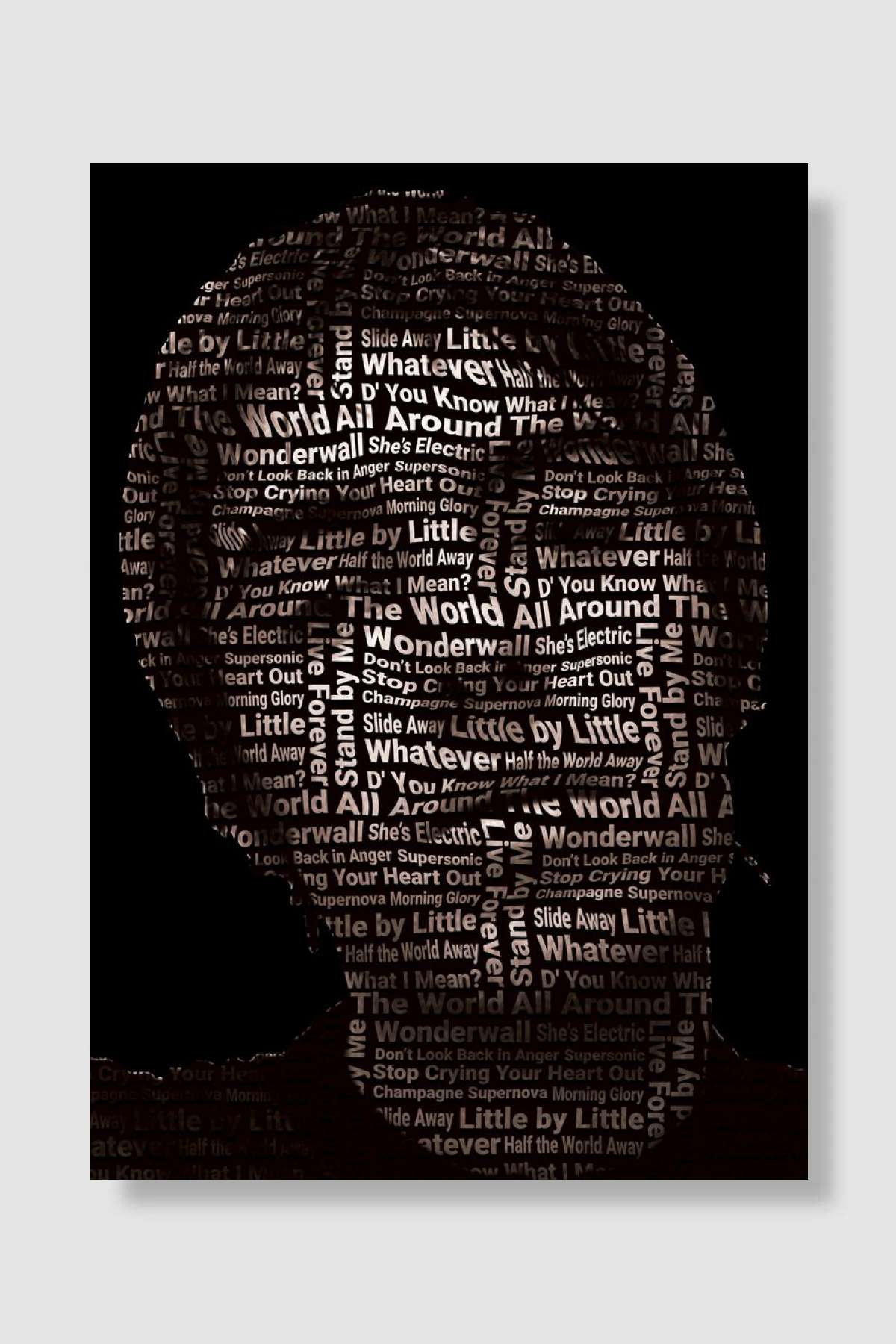 Liam Art Müzik Poster Çerçevesiz Yüksek Kalite Müzik Afiş Duvar Poster