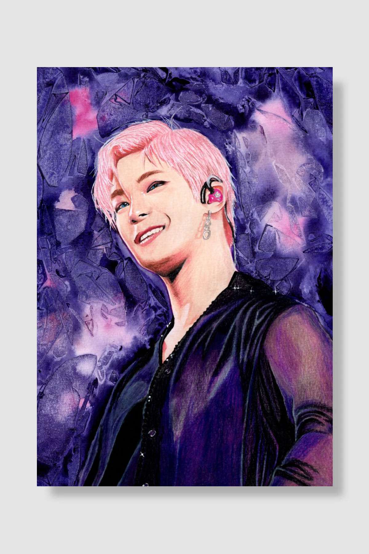 Astro Moonbin Portrait Müzik Poster Çerçevesiz Yüksek Kalite Müzik Afiş Duvar Poster