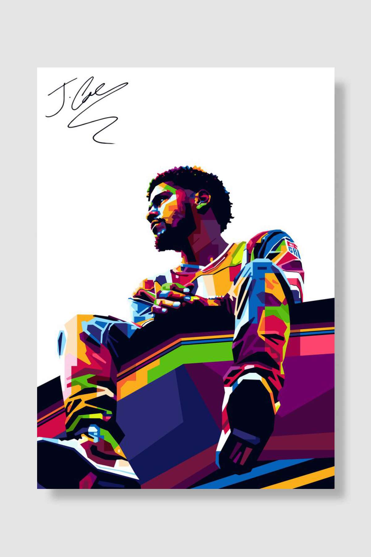J Cole Müzik Poster Çerçevesiz Yüksek Kalite Müzik Afiş Duvar Poster