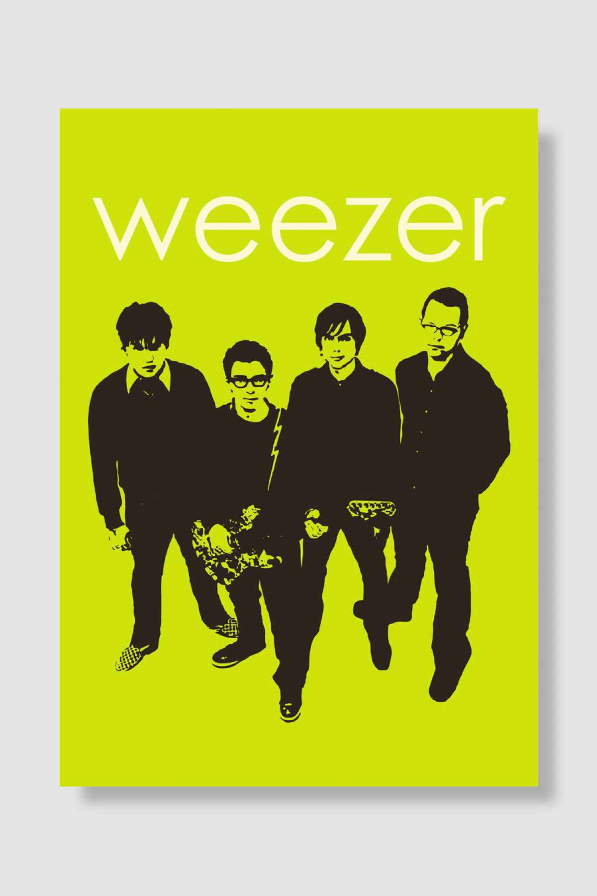 Weezer Müzik Poster Çerçevesiz Yüksek Kalite Müzik Afiş Duvar Poster