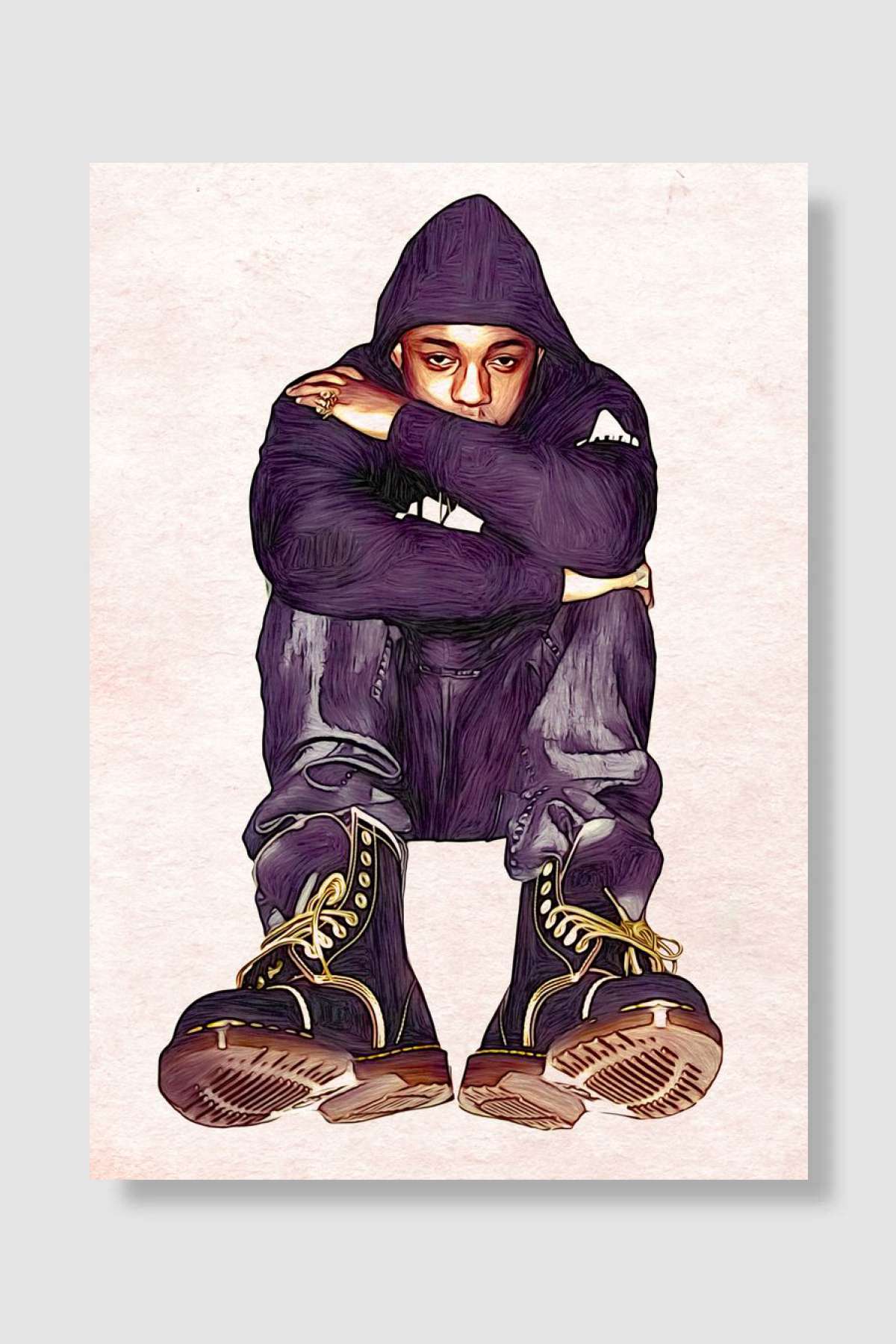 Rapper Artwork Müzik Poster Çerçevesiz Yüksek Kalite Müzik Afiş Duvar Poster