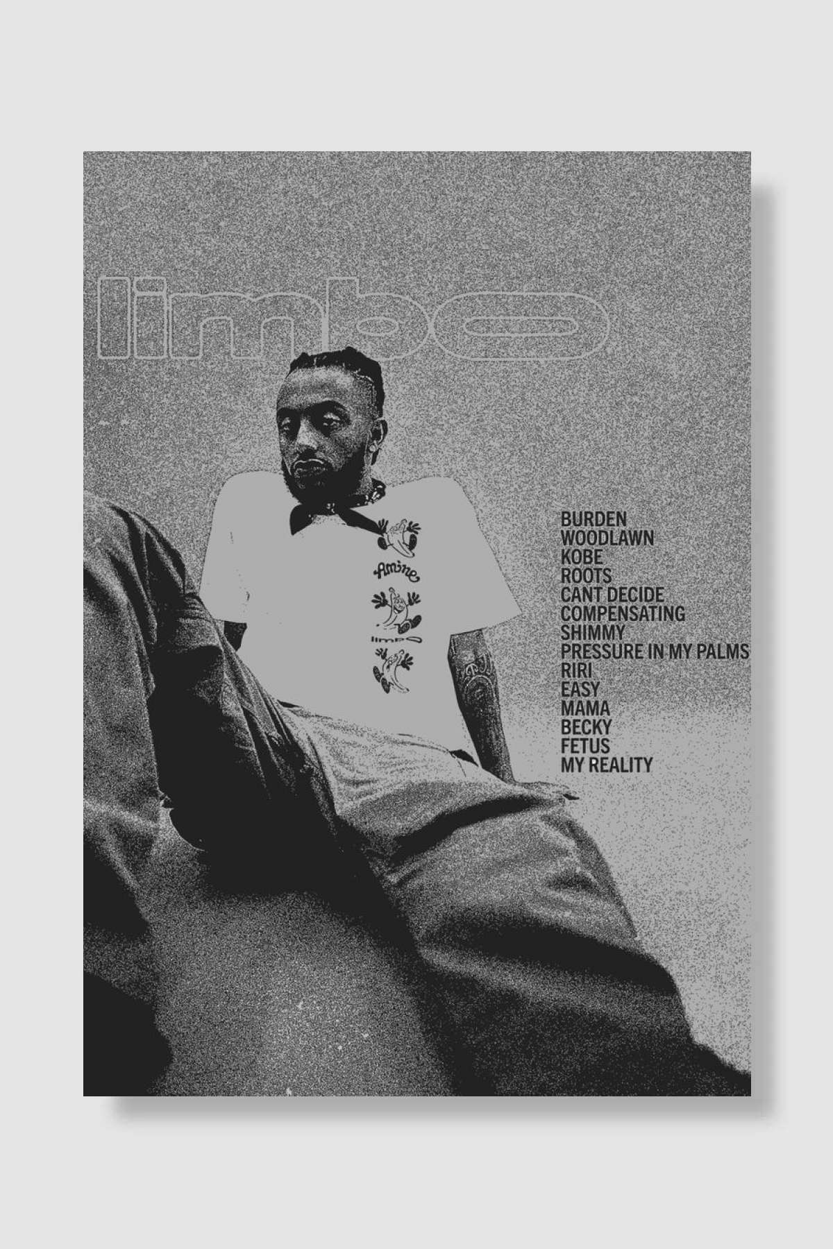 Amine Müzik Poster Çerçevesiz Yüksek Kalite Müzik Afiş Duvar Poster