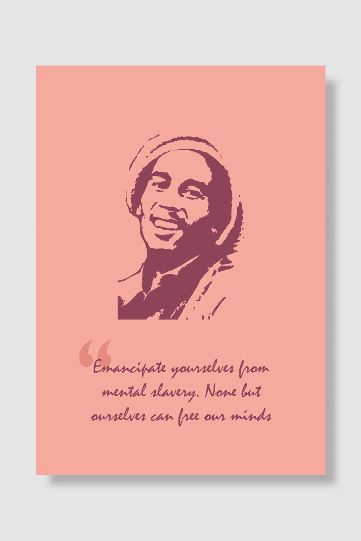 Bob Marley Quote Müzik Poster Çerçevesiz Yüksek Kalite Müzik Afiş Duvar Poster