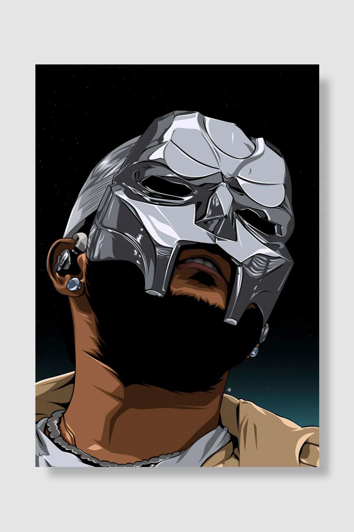 the weeknd till dawn Mask Illustration Müzik Poster Çerçevesiz Yüksek Kalite Müzik Afiş Duvar Poster