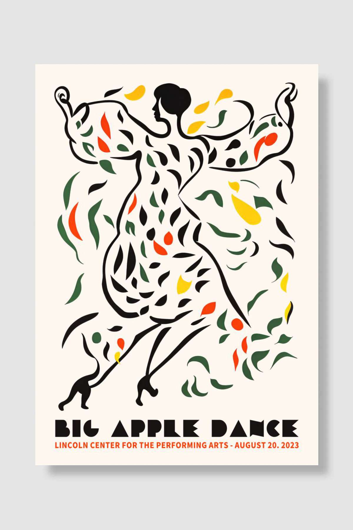 Big Apple Dance Poster Müzik Poster Çerçevesiz Yüksek Kalite Müzik Afiş Duvar Poster