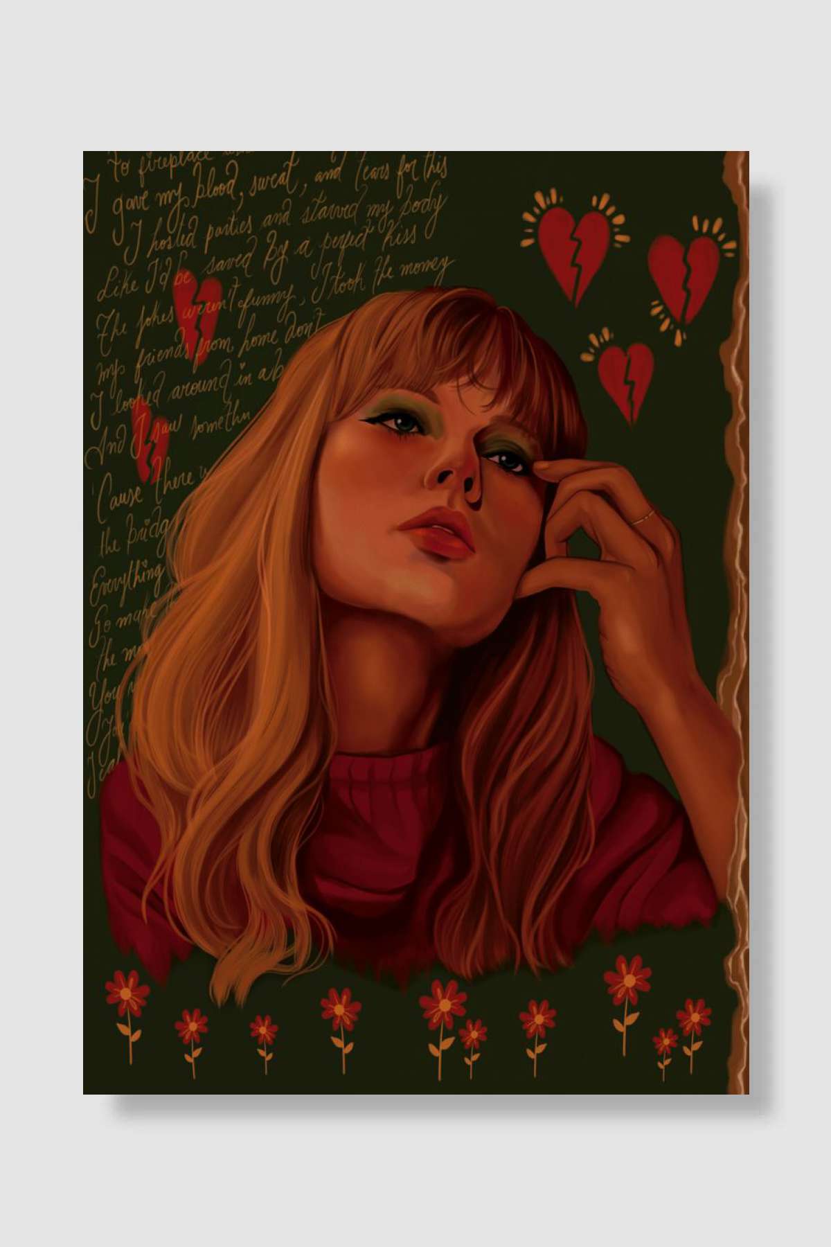 Taylor Swift Müzik Poster Çerçevesiz Yüksek Kalite Müzik Afiş Duvar Poster