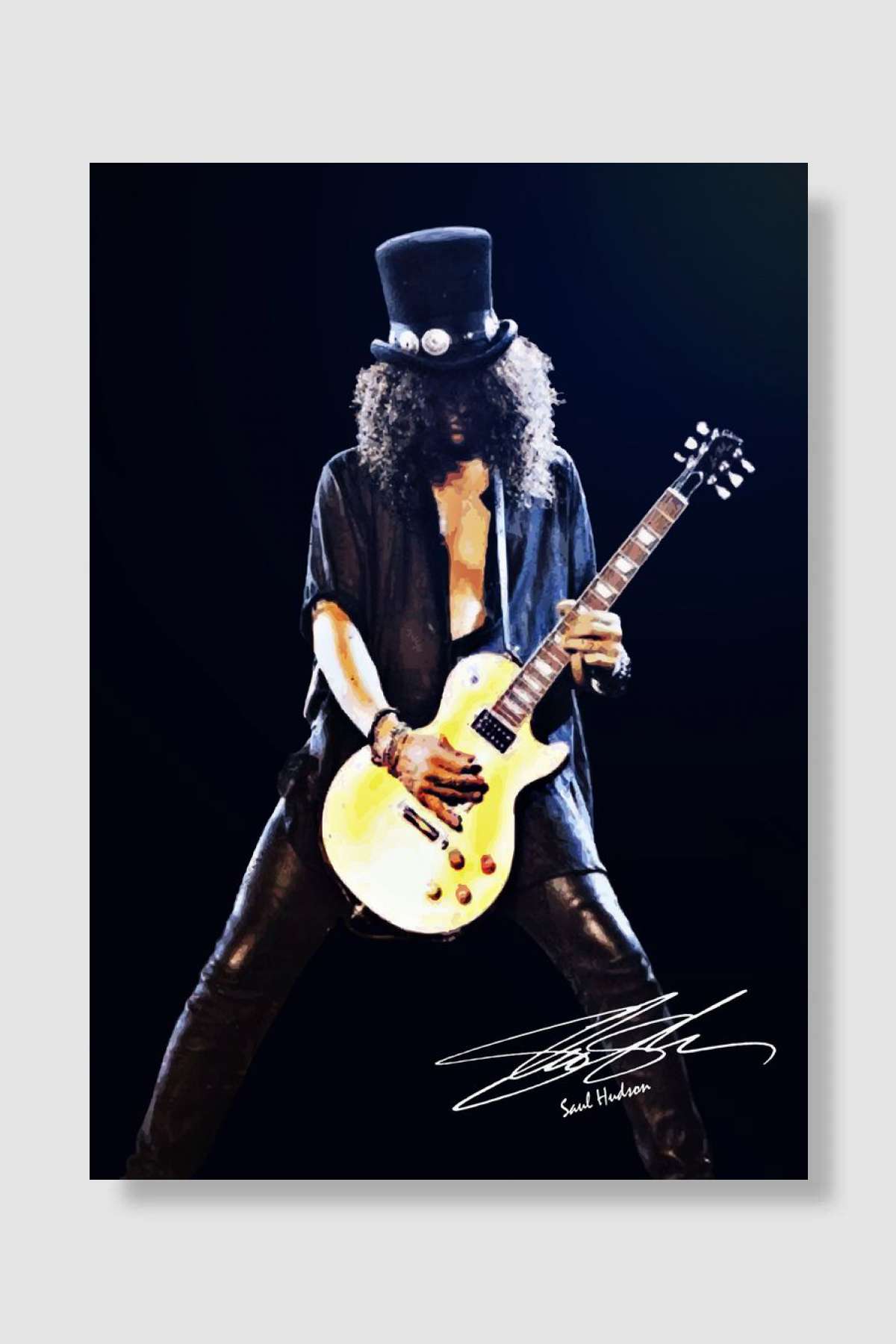 Slash Müzik Poster Çerçevesiz Yüksek Kalite Müzik Afiş Duvar Poster