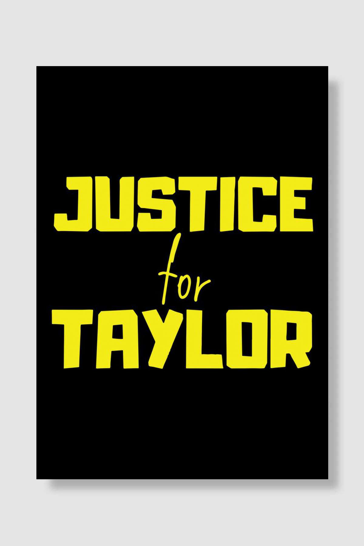 justice for taylor Müzik Poster Çerçevesiz Yüksek Kalite Müzik Afiş Duvar Poster