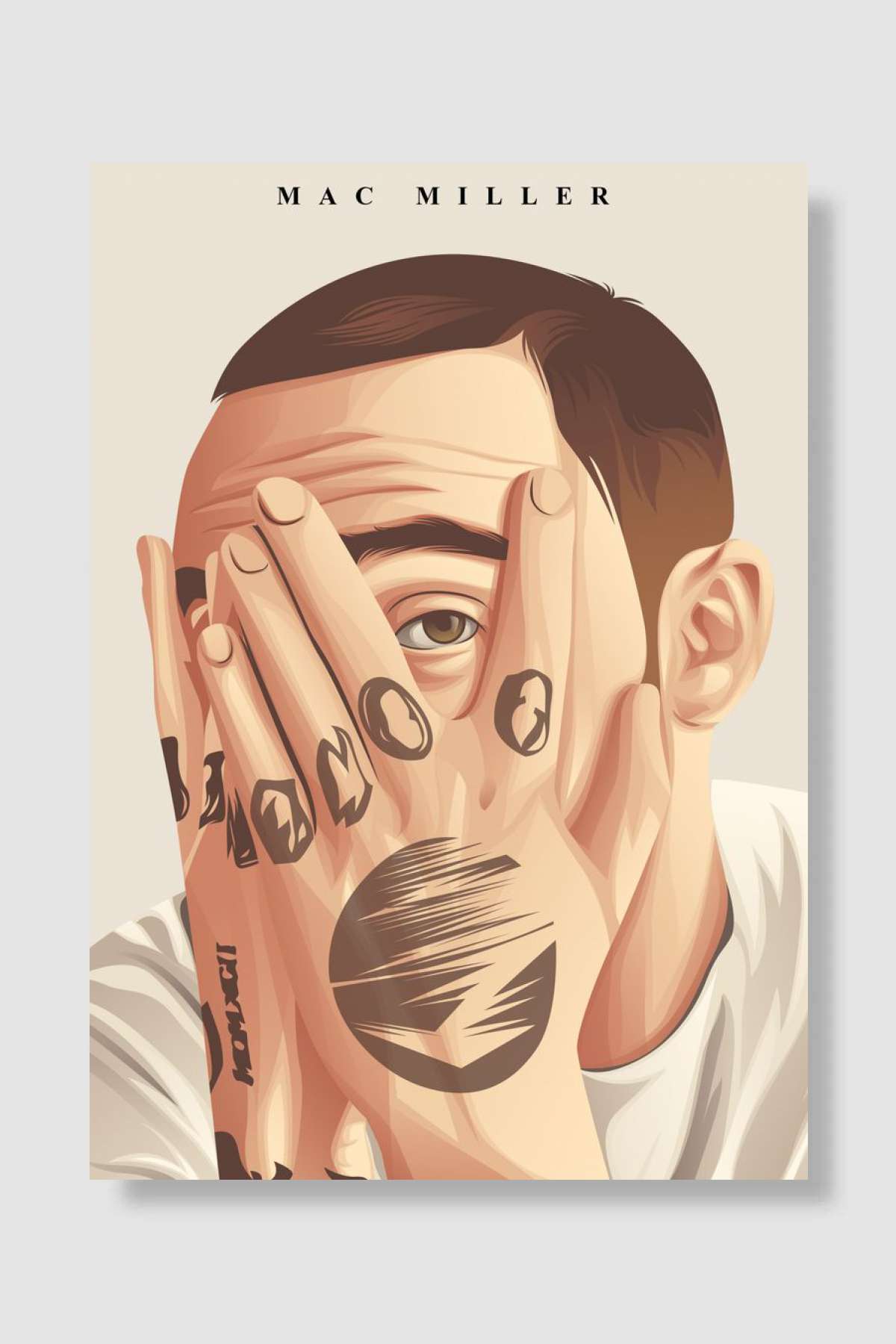 Mac Müzik Poster Çerçevesiz Yüksek Kalite Müzik Afiş Duvar Poster