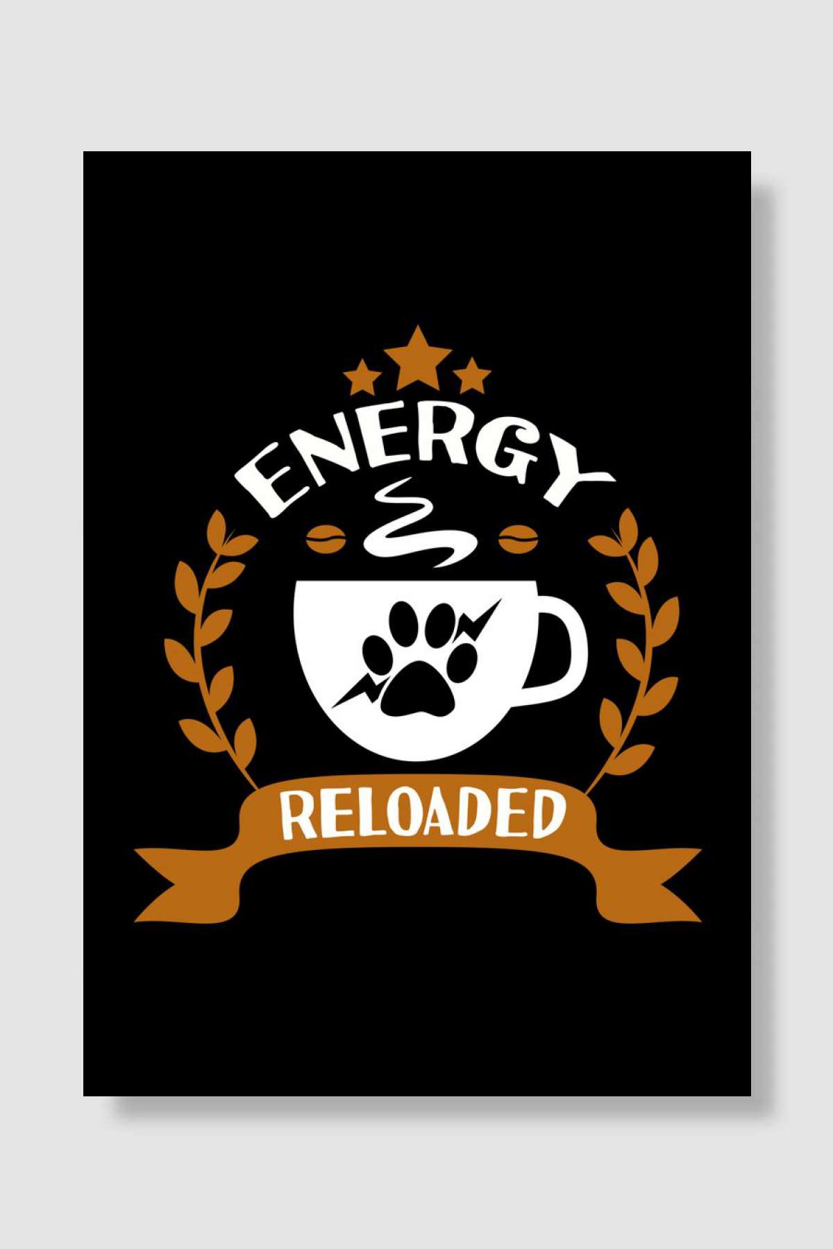 Coffee caffeine Müzik Poster Çerçevesiz Yüksek Kalite Müzik Afiş Duvar Poster