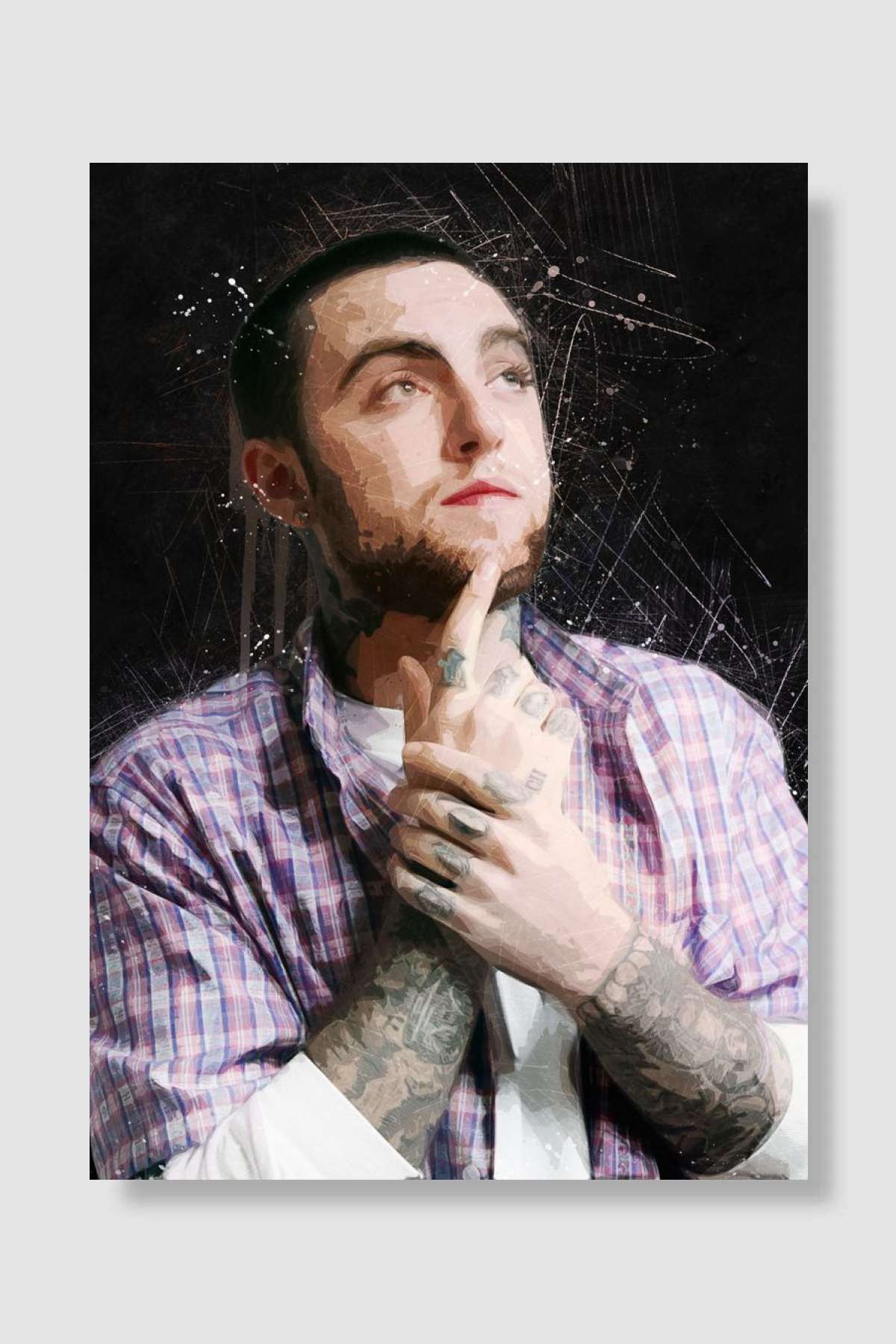 Mac Miller Müzik Poster Çerçevesiz Yüksek Kalite Müzik Afiş Duvar Poster