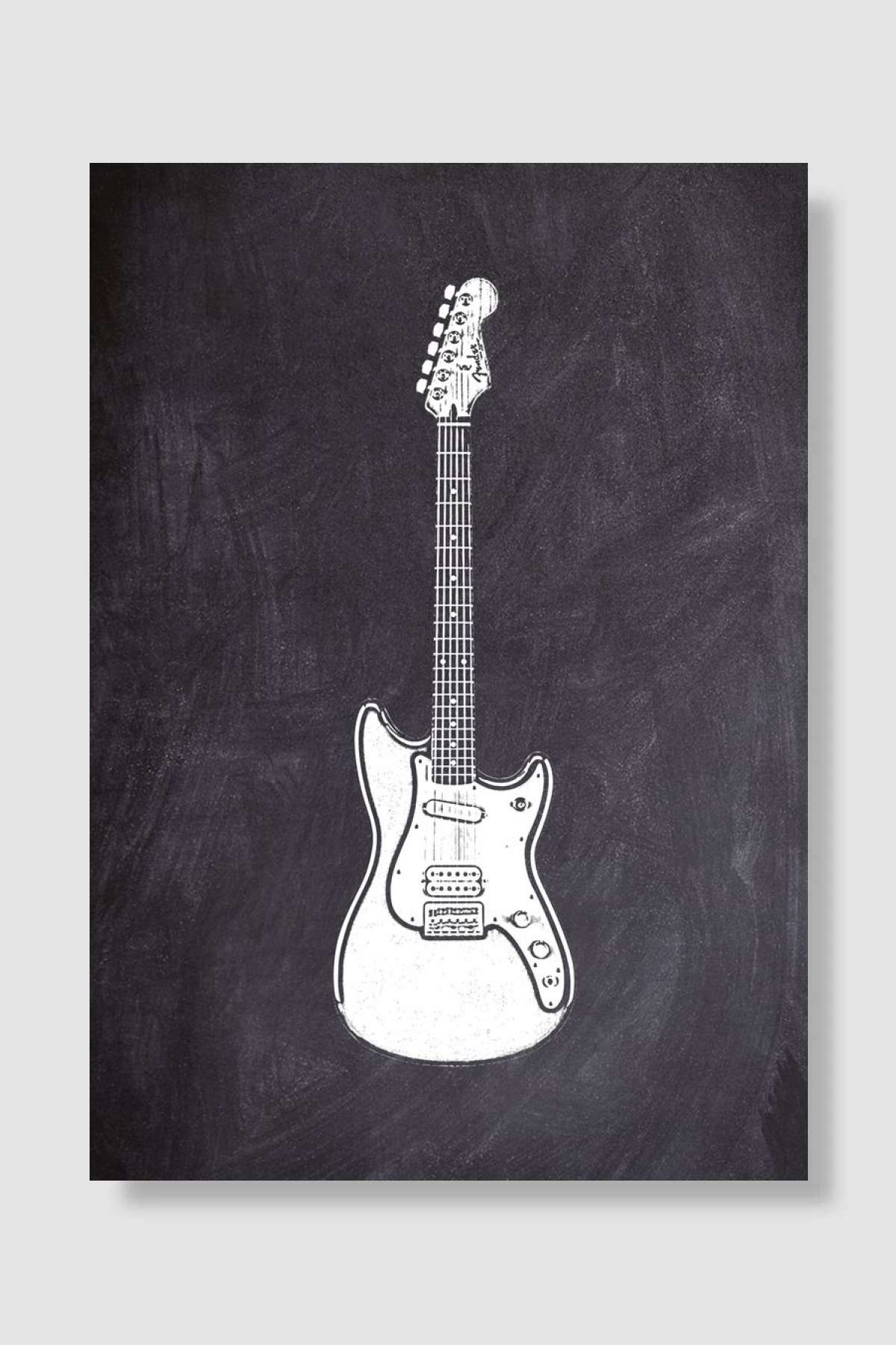 Chalk Music 9 Müzik Poster Çerçevesiz Yüksek Kalite Müzik Afiş Duvar Poster